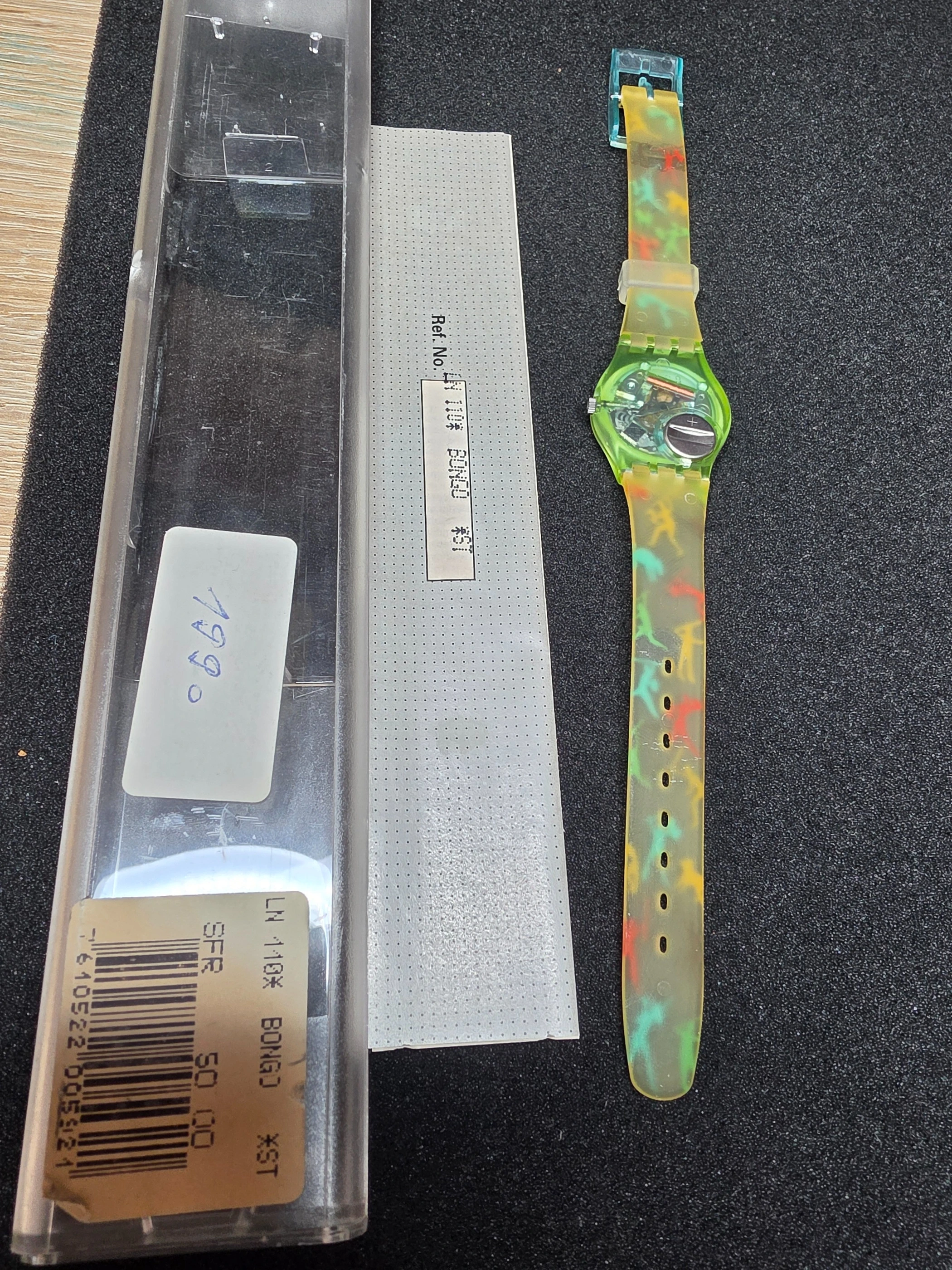 Swatch Lady Bongo LN110 – 1990 – Very Good – Unique Strap – view 3