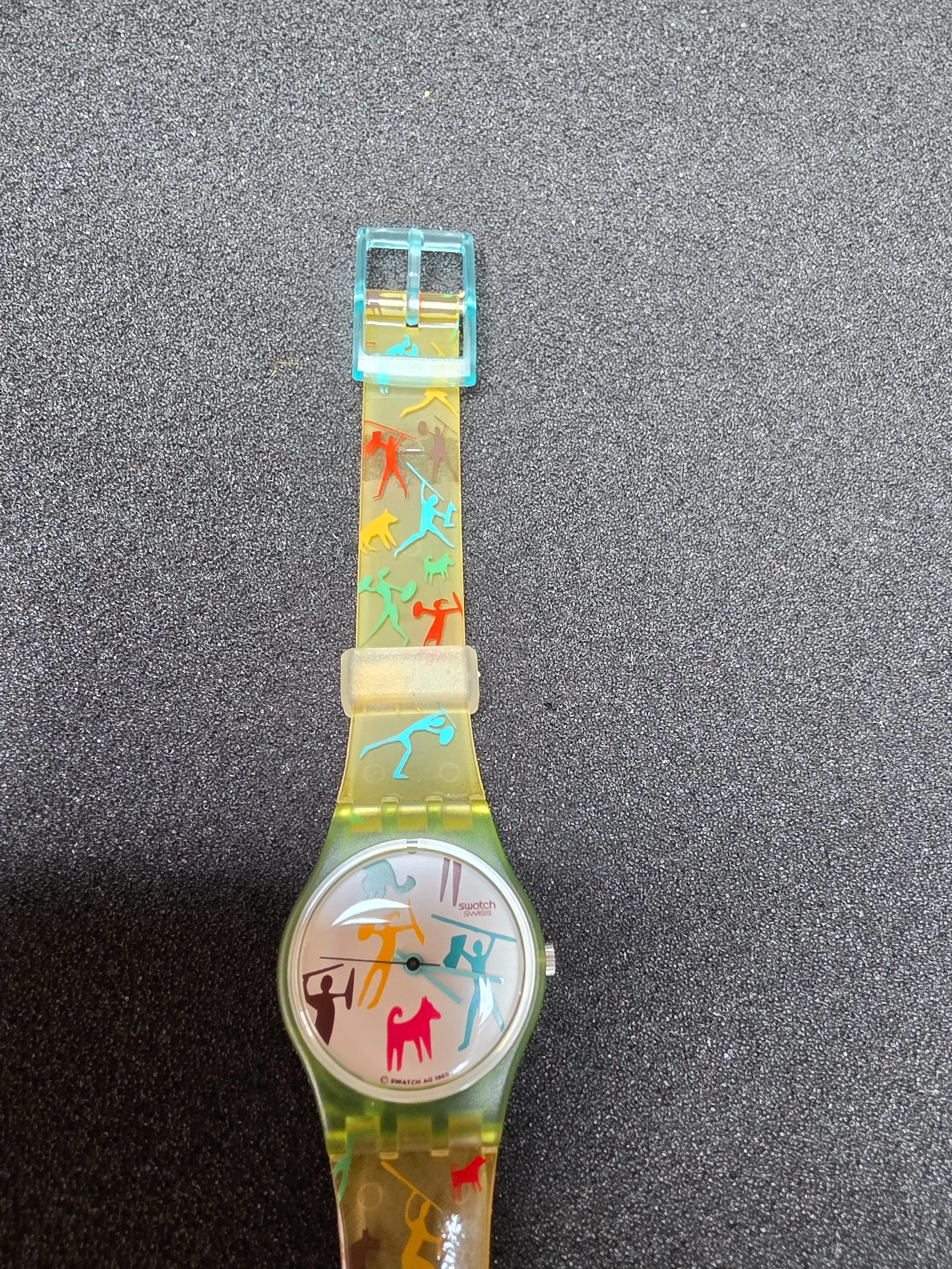 Swatch Lady Bongo LN110 – 1990 – Very Good – Unique Strap – view 9