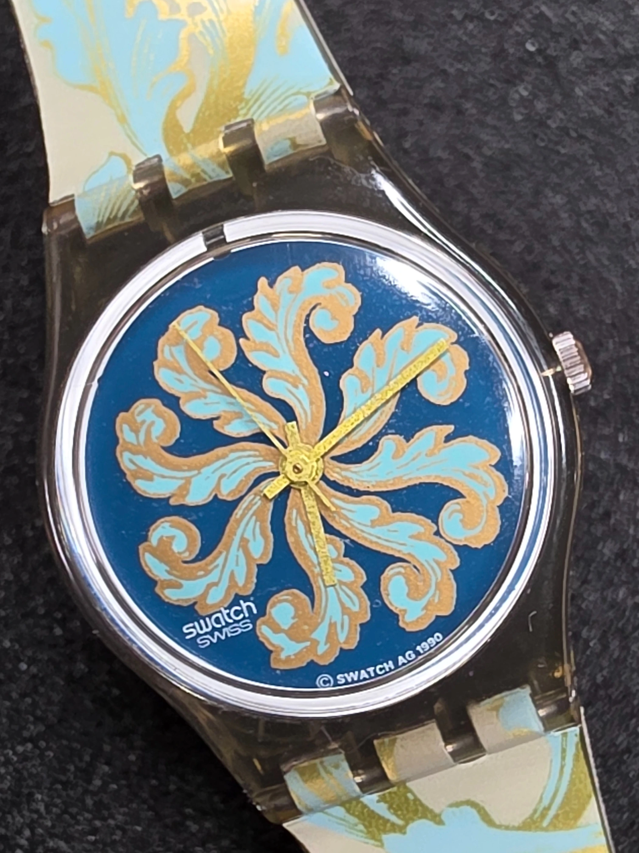 Swatch Lady Brode d'Or LA102 – 1990 – NOS – Ornate Design – view 4