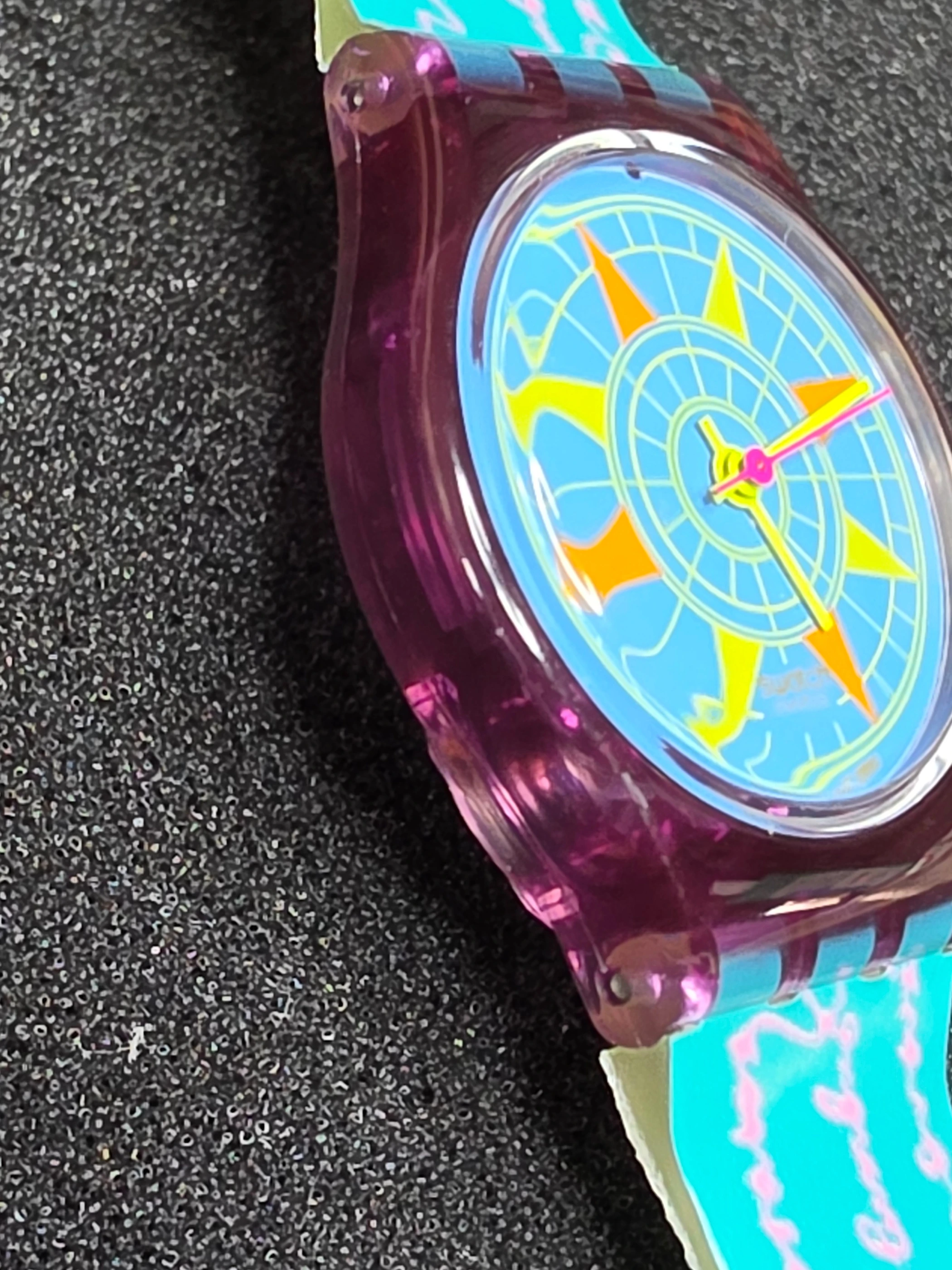 Swatch Lady Compass LV100 – 1991 – Unworn – Nautical Design – view 4