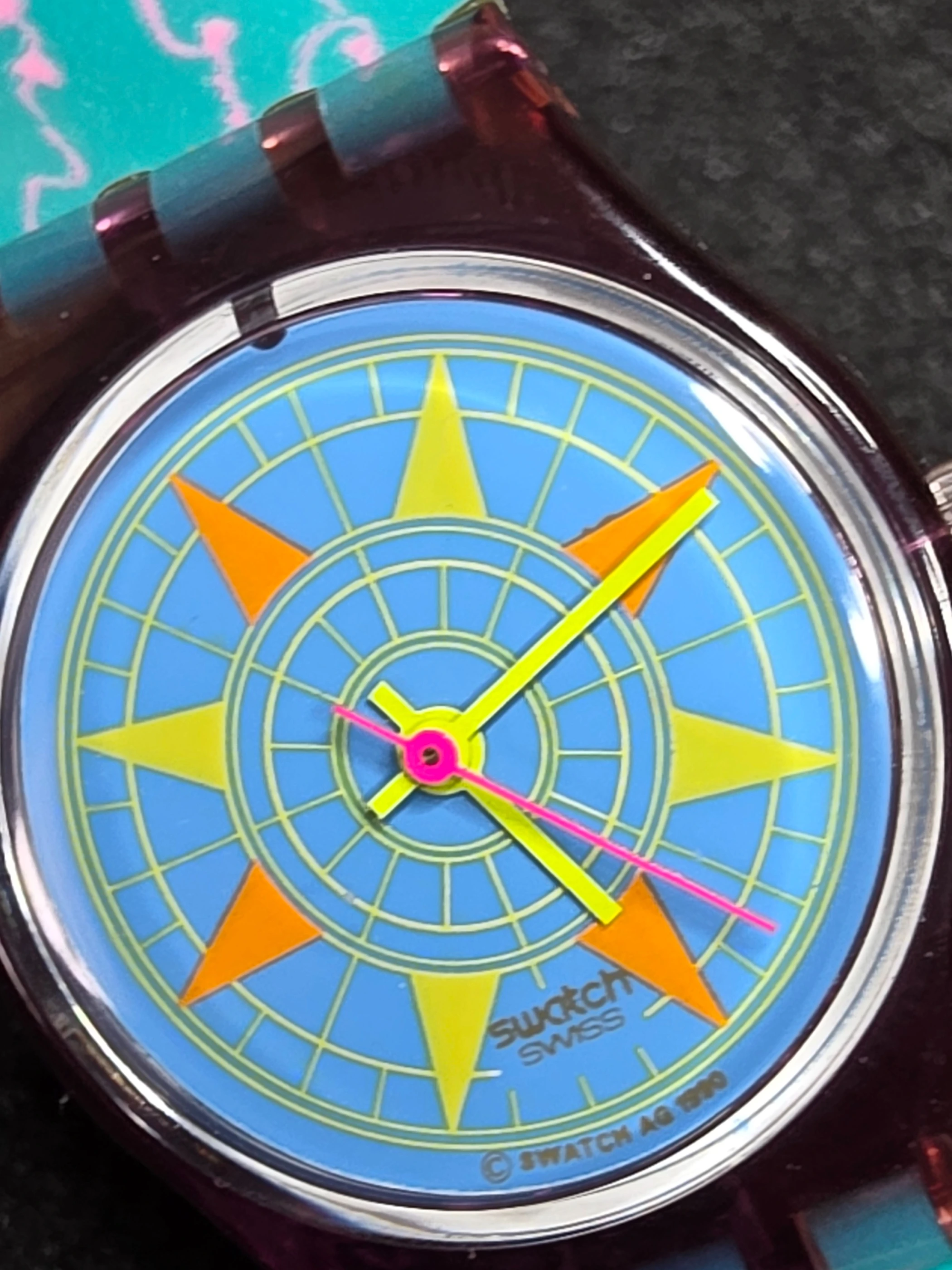 Swatch Lady Compass LV100 – 1991 – Unworn – Nautical Design – view 7