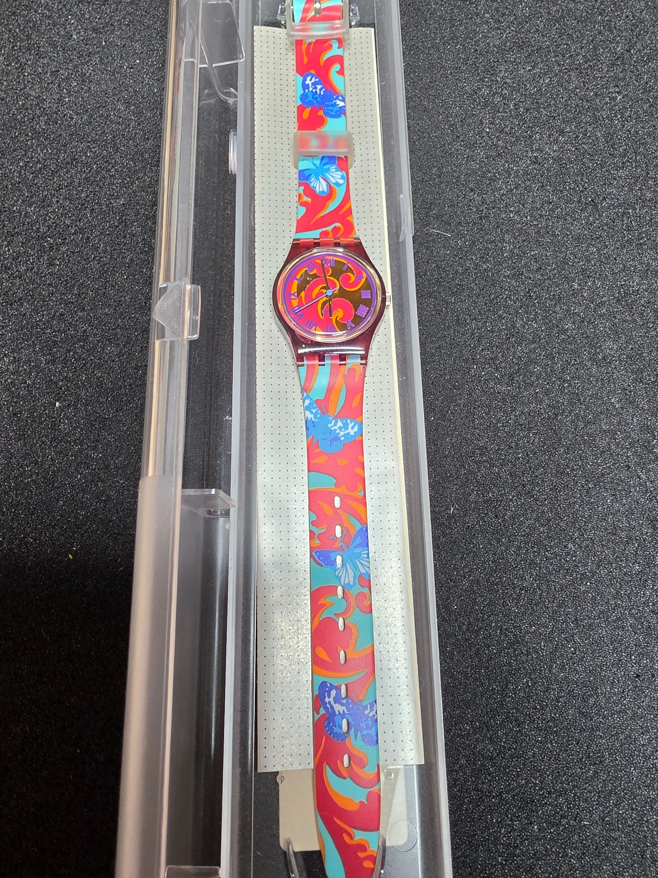 Swatch Lady Fleur de Lys LV102 – 1992 – NOS – Multicolor Dial – view 2