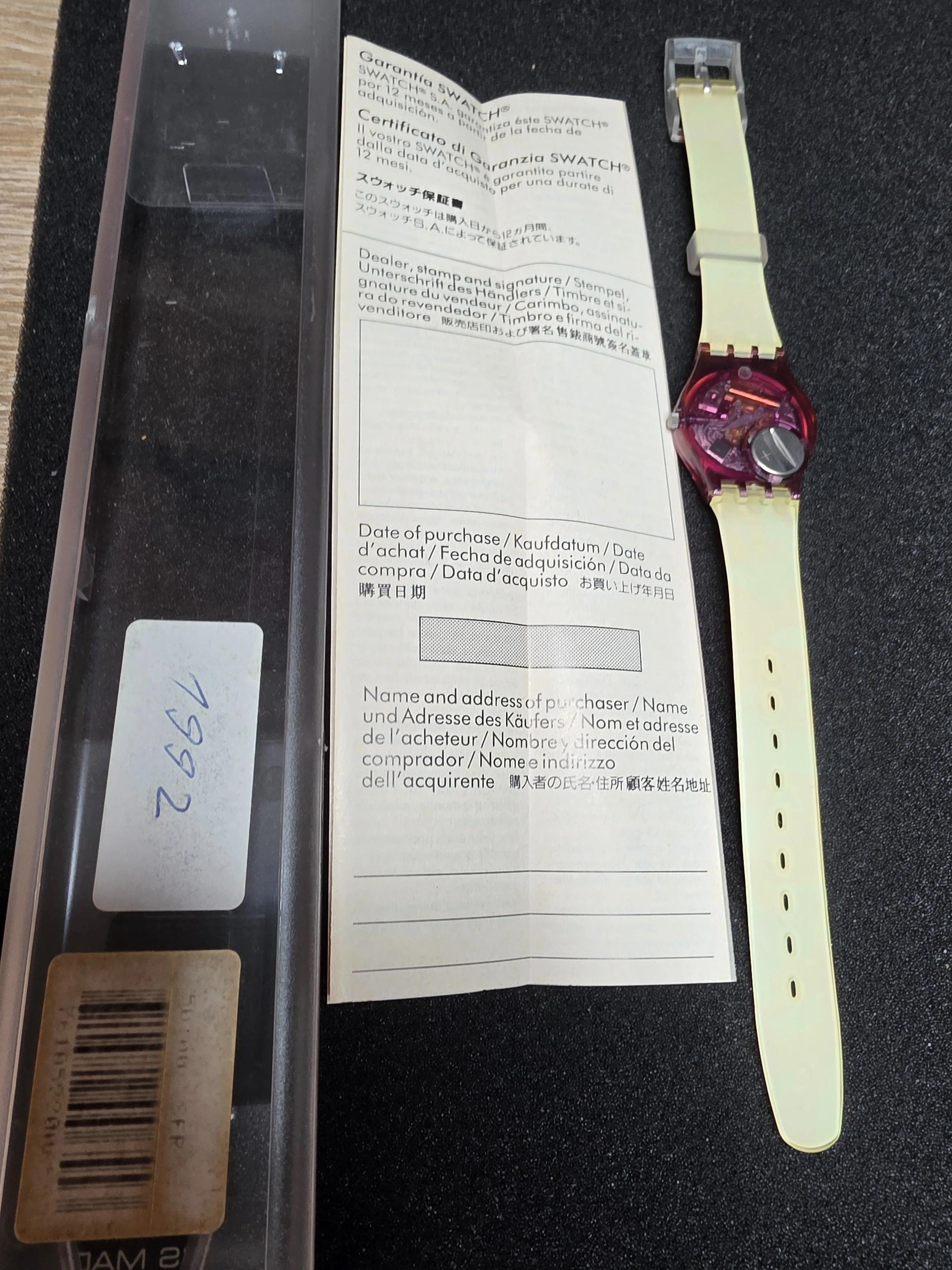 Swatch Lady Fleur de Lys LV102 – 1992 – NOS – Multicolor Dial – view 3
