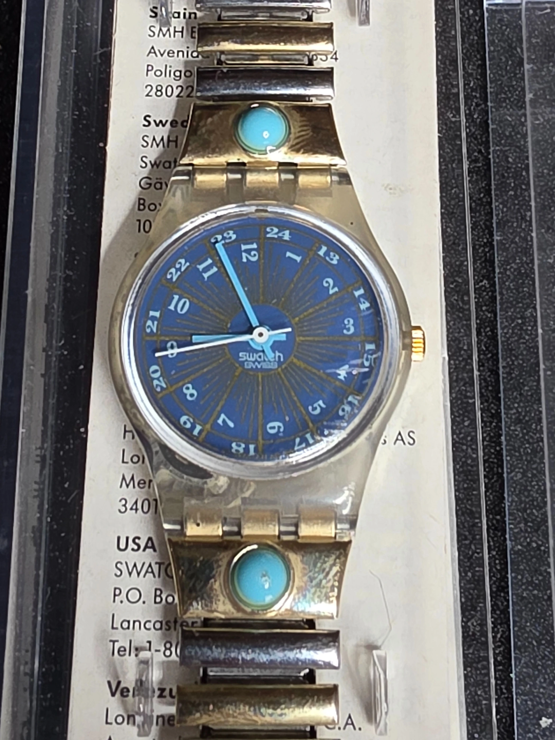 Swatch Lady Flex Tournevis LK145 – 1993 – NOS – Blue Dial