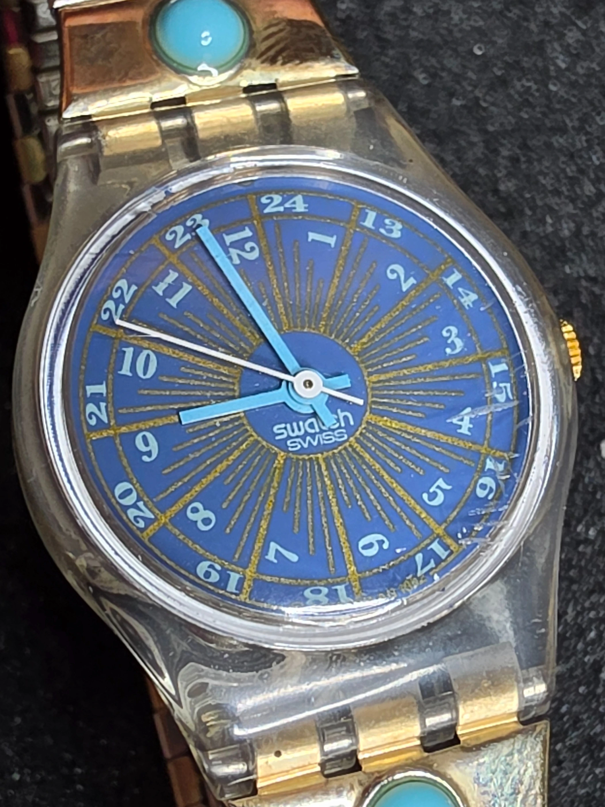 Swatch Lady Flex Tournevis LK145 – 1993 – NOS – Blue Dial – view 7