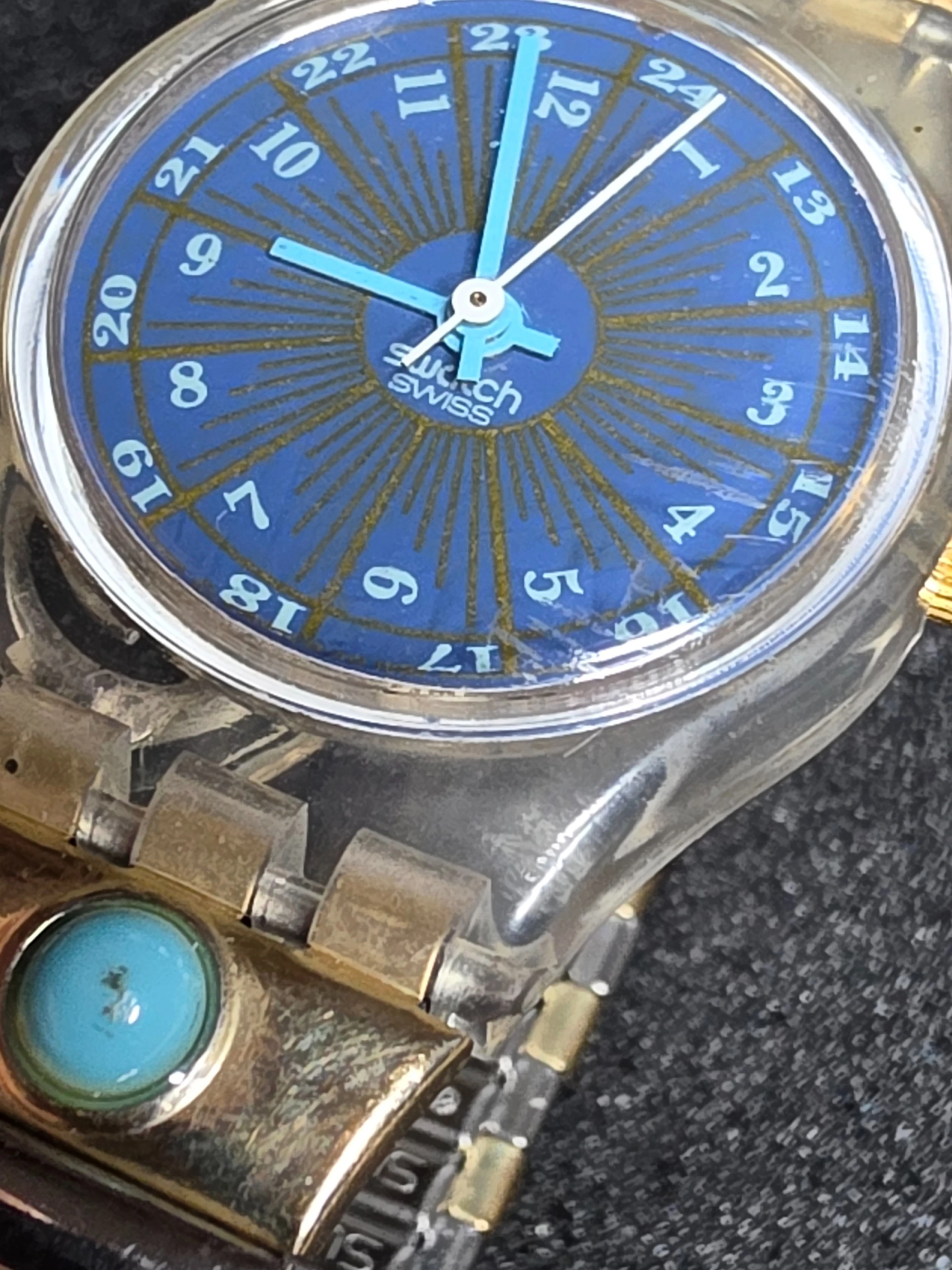 Swatch Lady Flex Tournevis LK145 – 1993 – NOS – Blue Dial – view 8