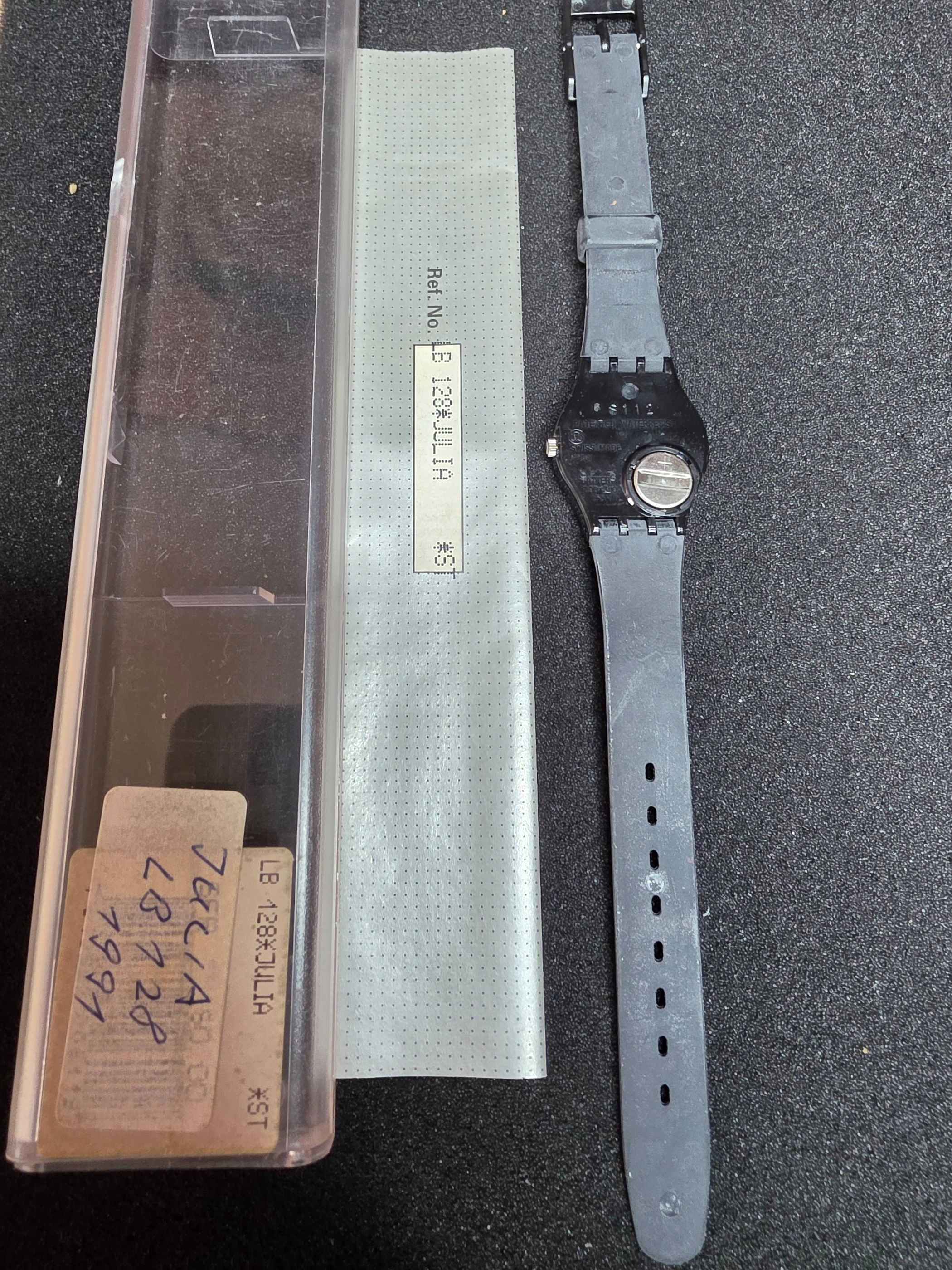 Swatch Lady Julia LB128 – 1990 – Unworn – Black Dial – view 4
