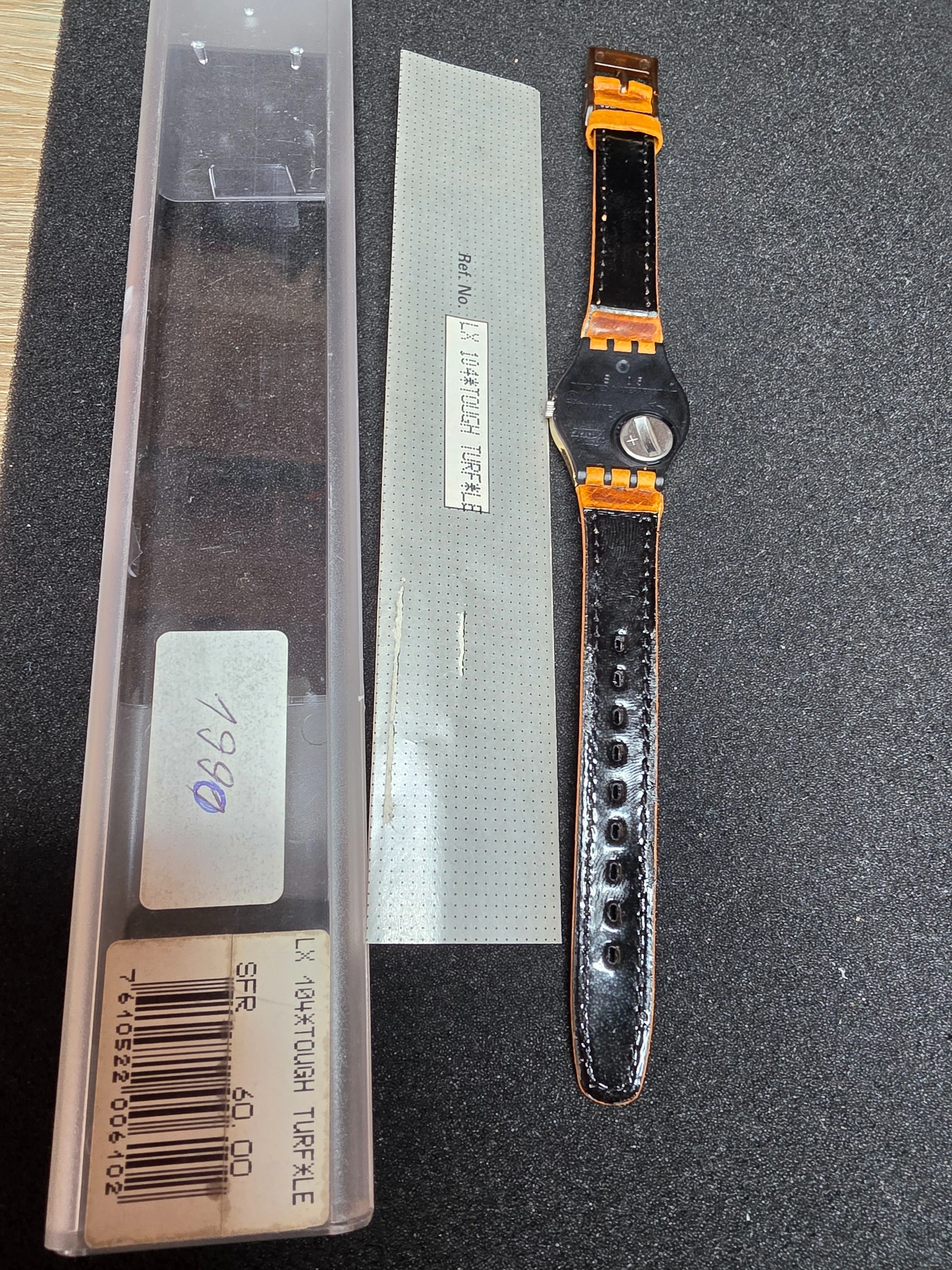 Swatch Lady LX104 – 1990 – NOS – Blue Dial – view 3