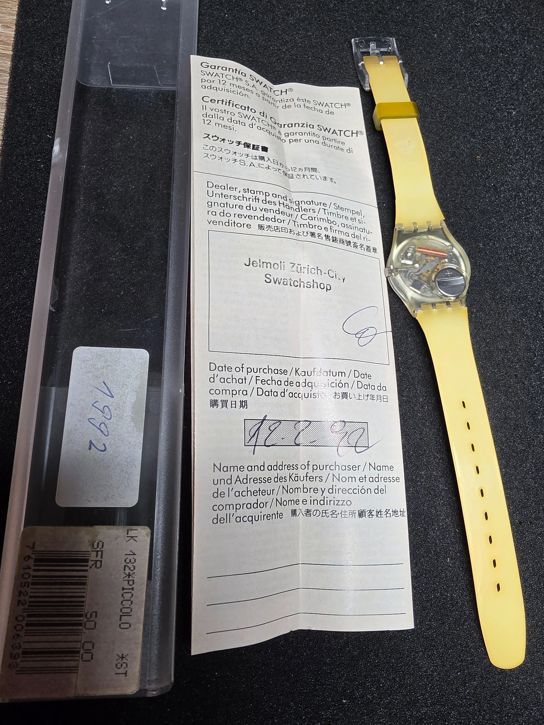 Swatch Lady Picolo LK132 – 1992 – Unworn – Multicolor Dial – view 3