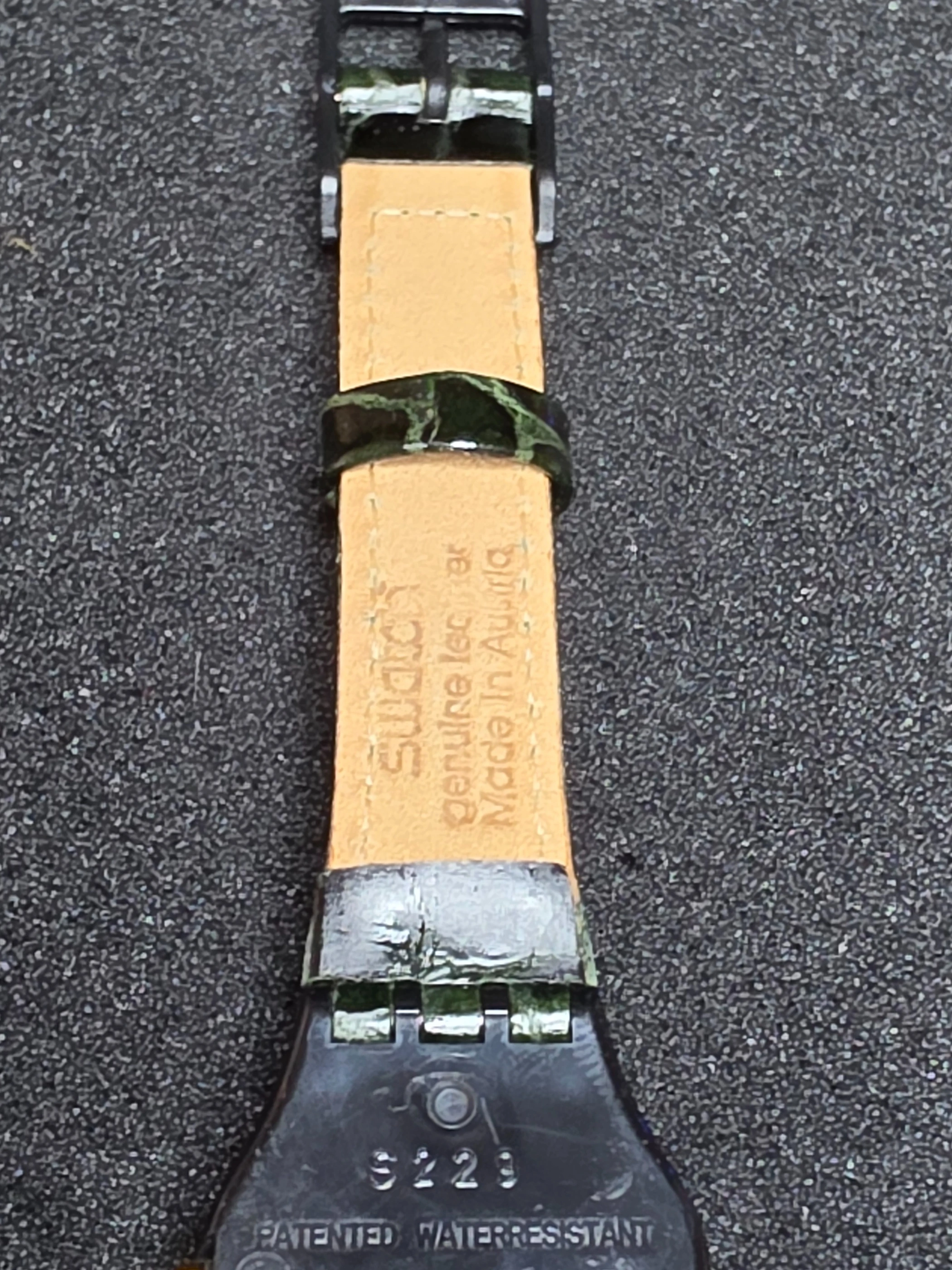 Swatch Lady Raissa LB13Q – 1992 – NOS – Unique Green Strap – view 11
