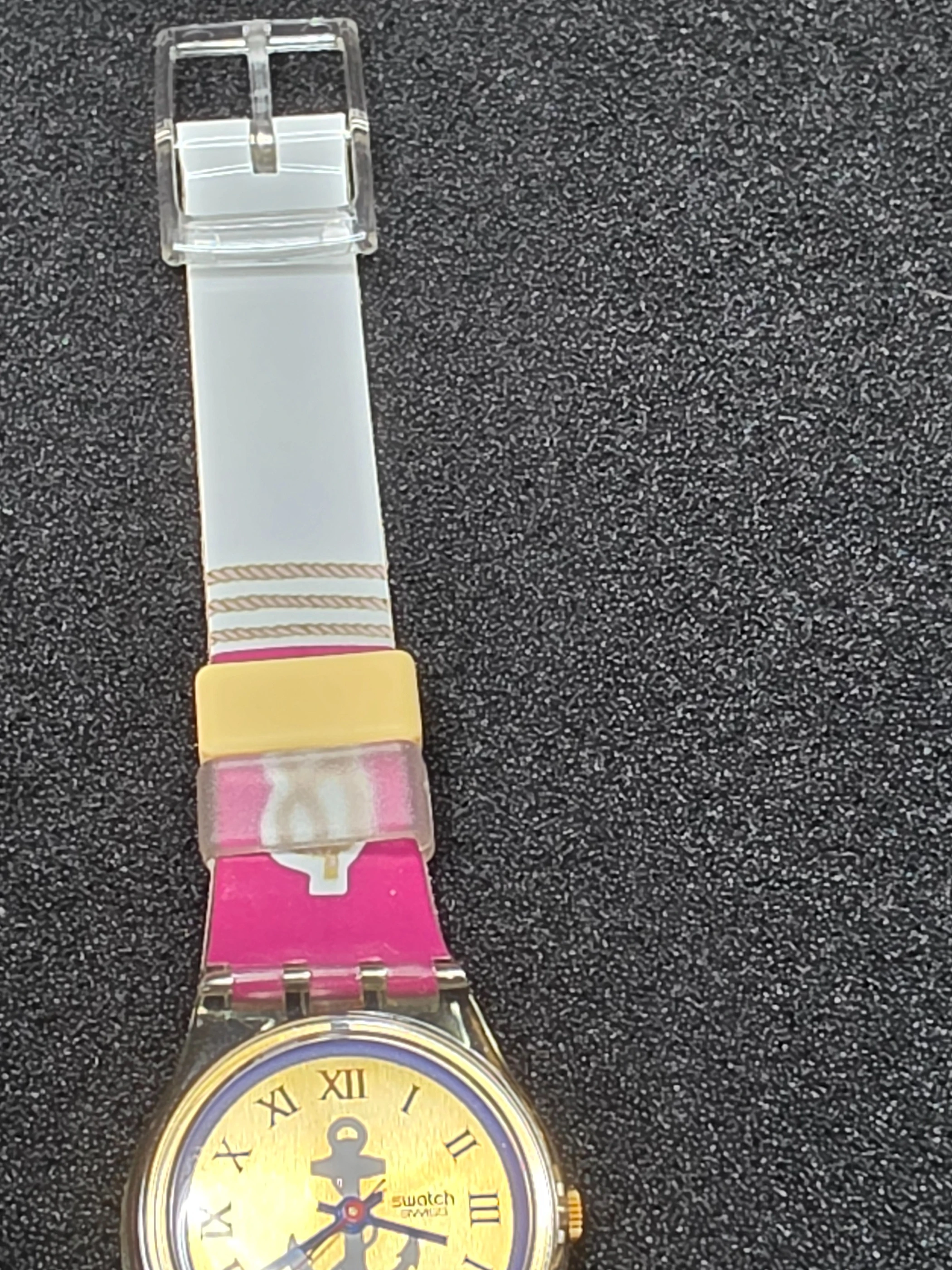 Swatch Lady Red Knot LK130 – 1992 – NOS – Nautical Design – view 9