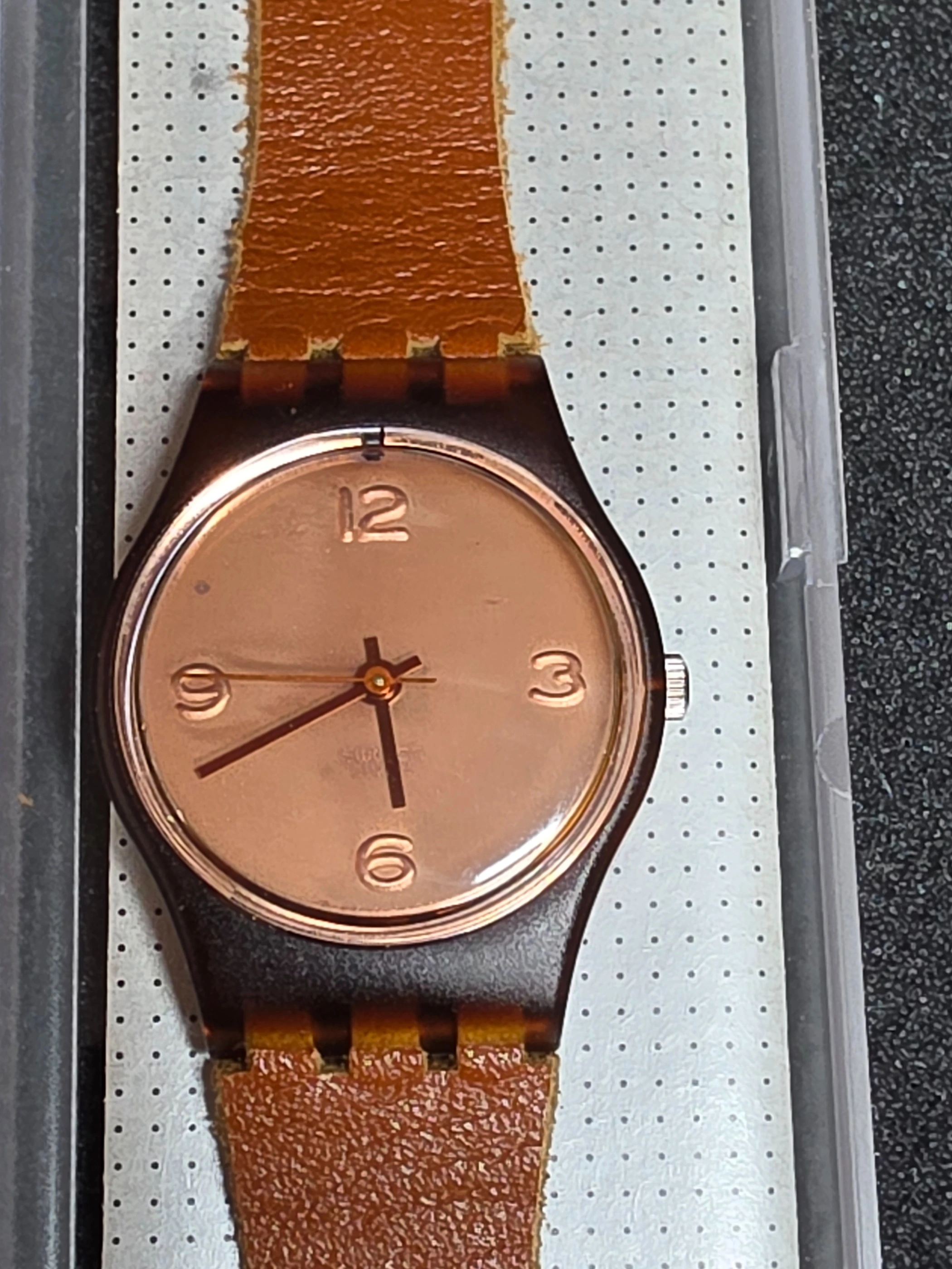 Swatch Lady True West LF104 – 1990 – NOS – Brown Dial