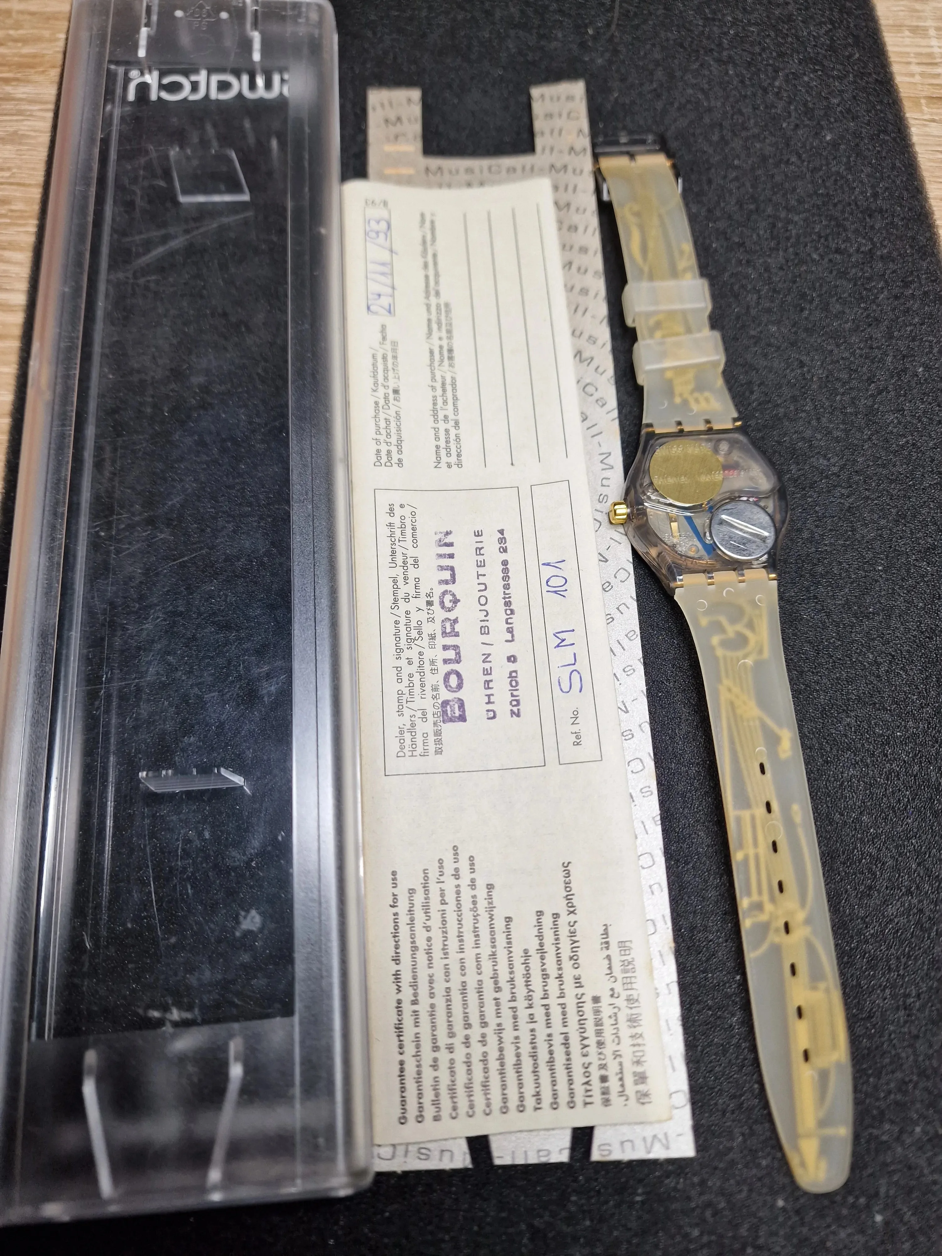 Swatch Musicall SLM101 "Spartito" 1993 – Rare Vintage Musical Watch 3
