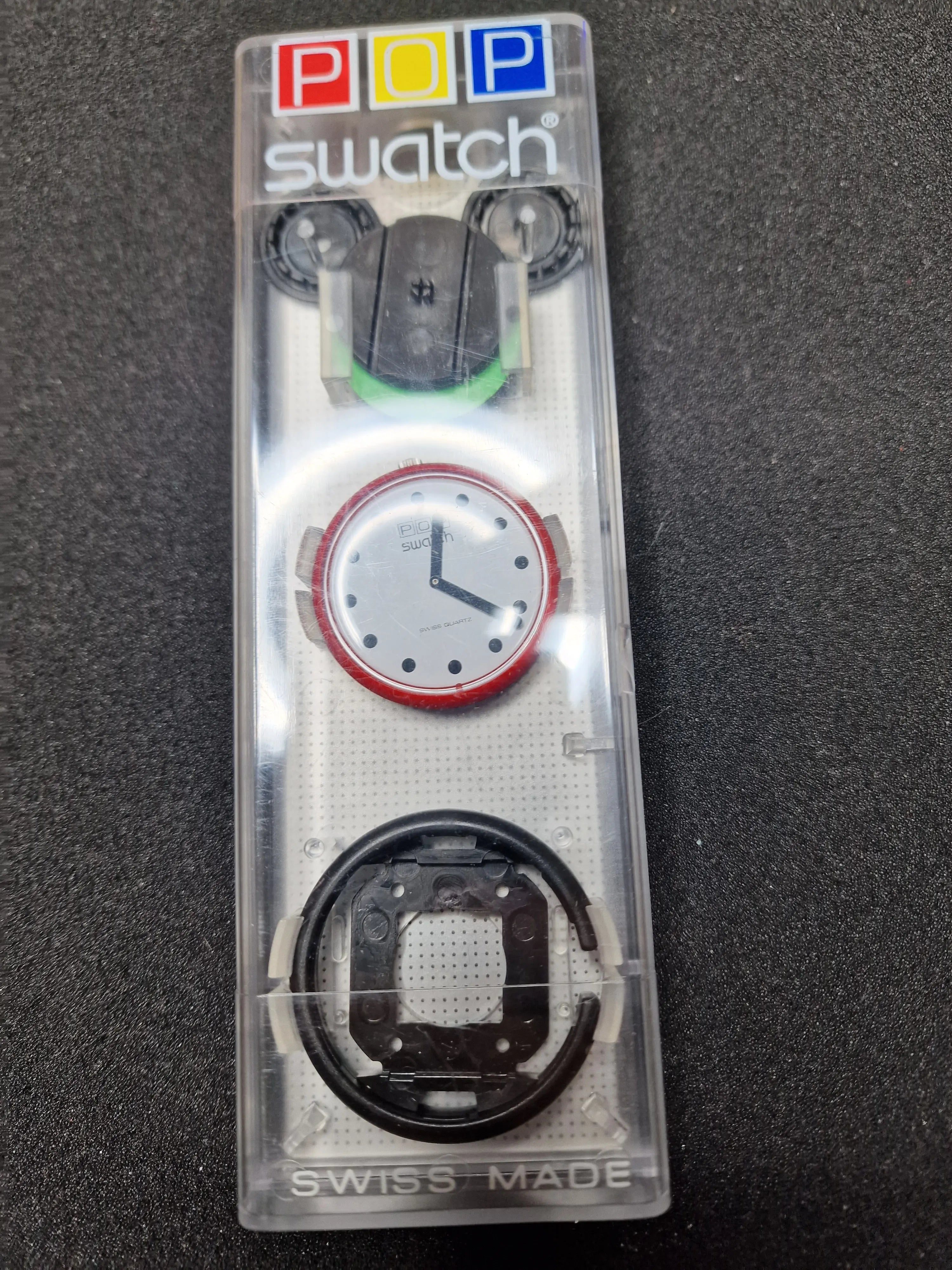 Swatch POP PWBR001 "Fire Signal" (1987) – Spare Set – Unworn 2