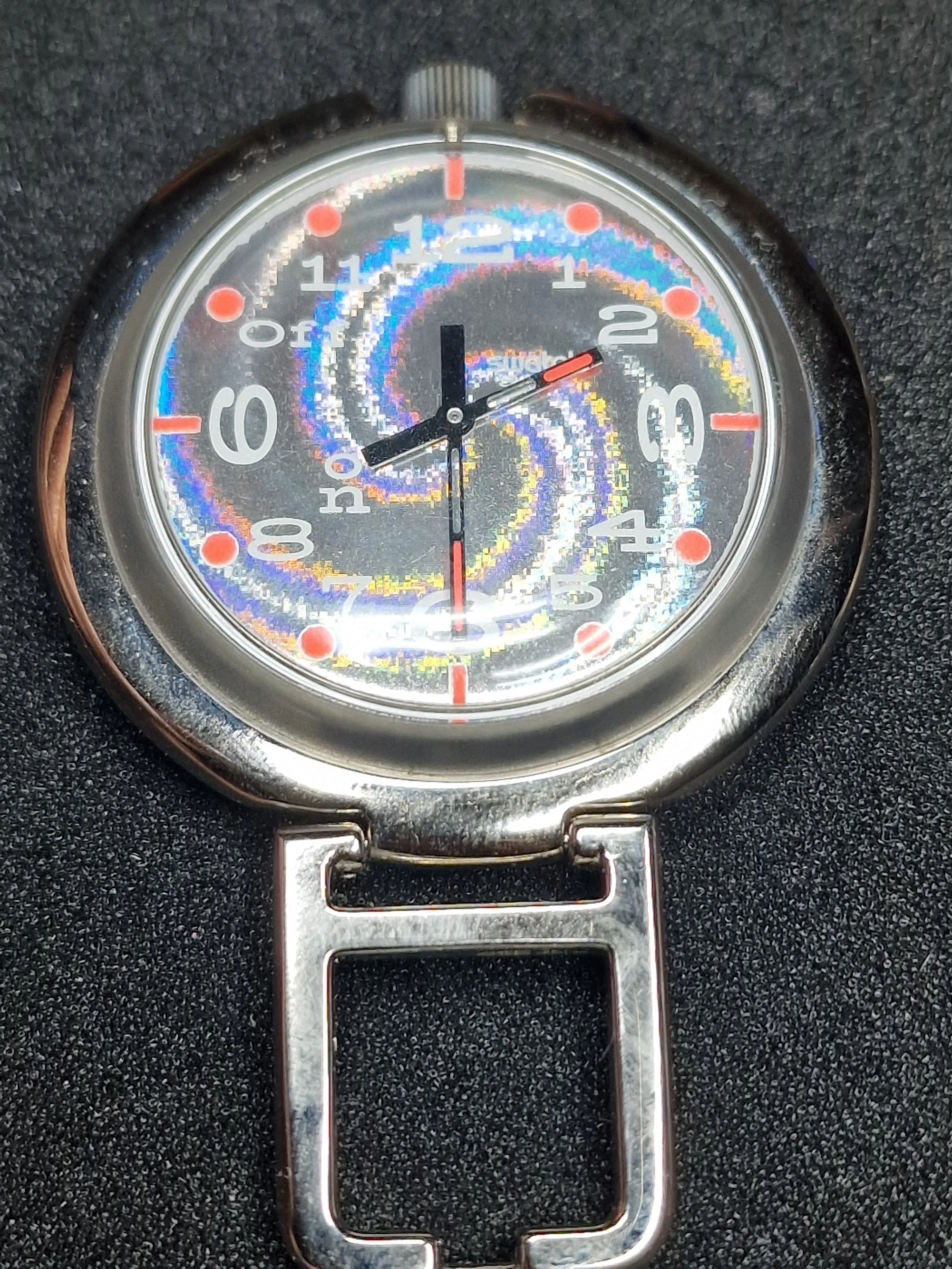Swatch POP Musical PUK101 "Light Spyral" (1997) – Holographic Spiral Design ✨