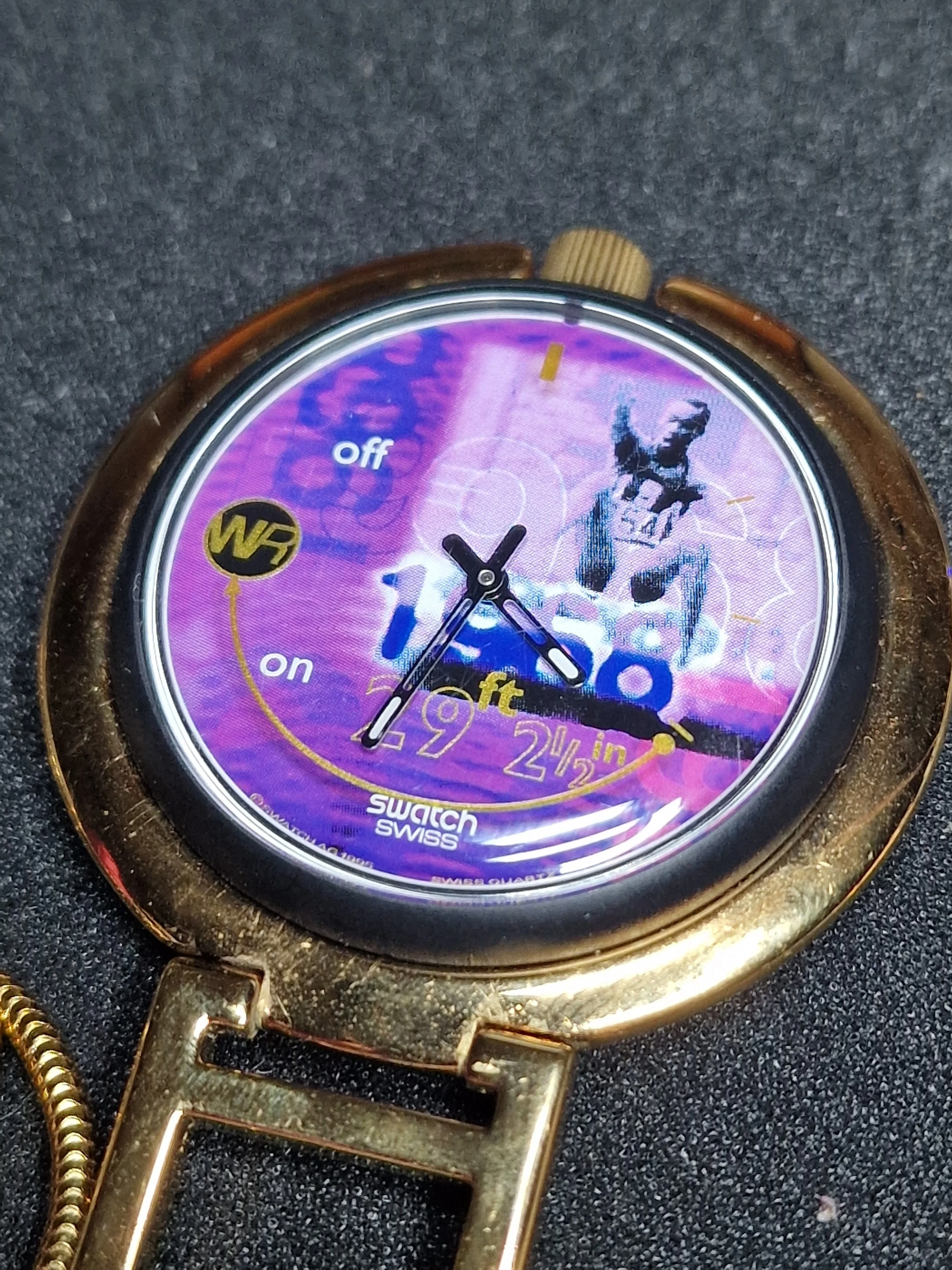 Swatch POP Musically Puz100 "Bob Beamon – World Record" (1996) – Atlanta Olympics Edition 🏅 - 4