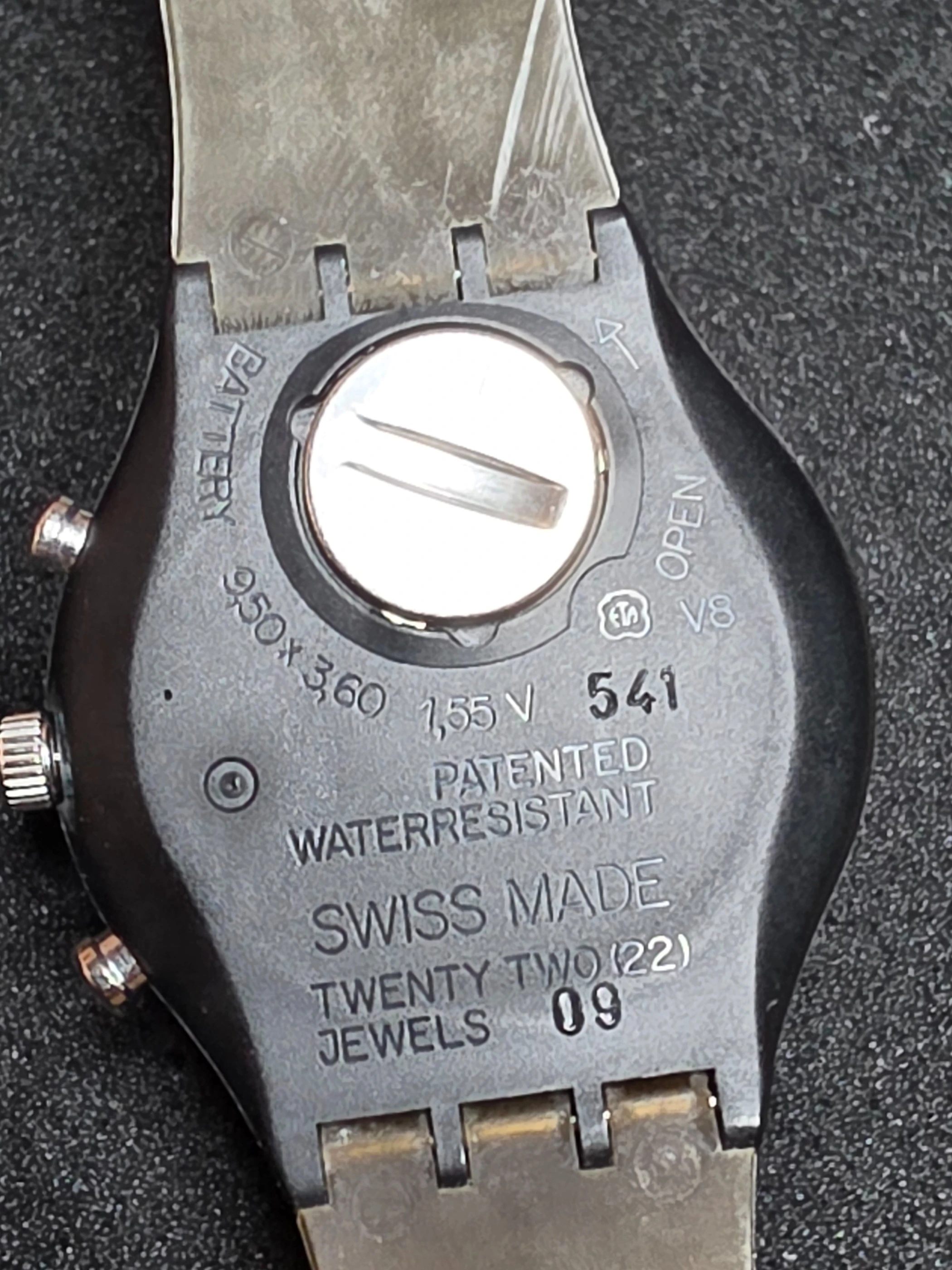 Swatch Schrono SCB105 – 1990 – NOS – Skate Bike Theme – view 8