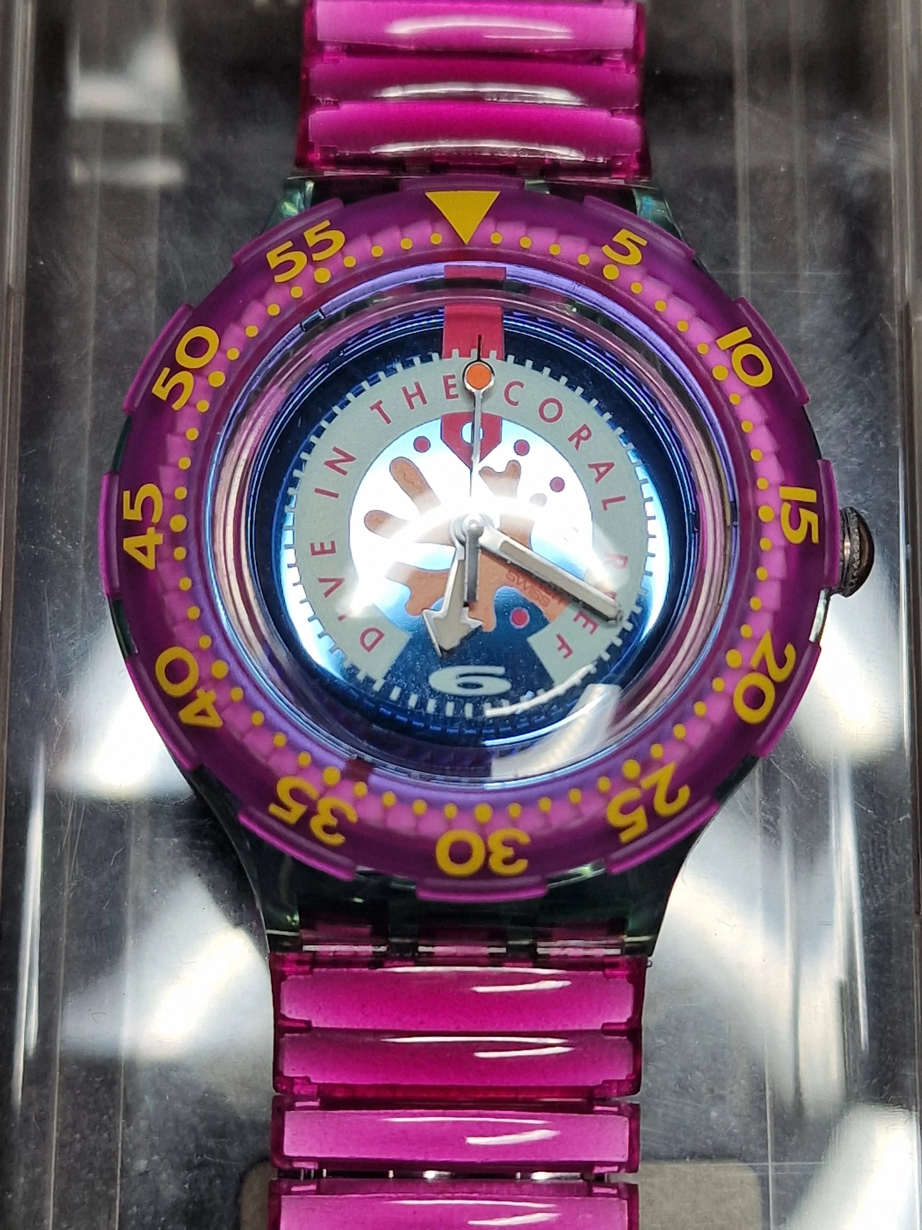 Swatch Scuba 200 Flex SDG102 "Cherry Drops" (1993) 2