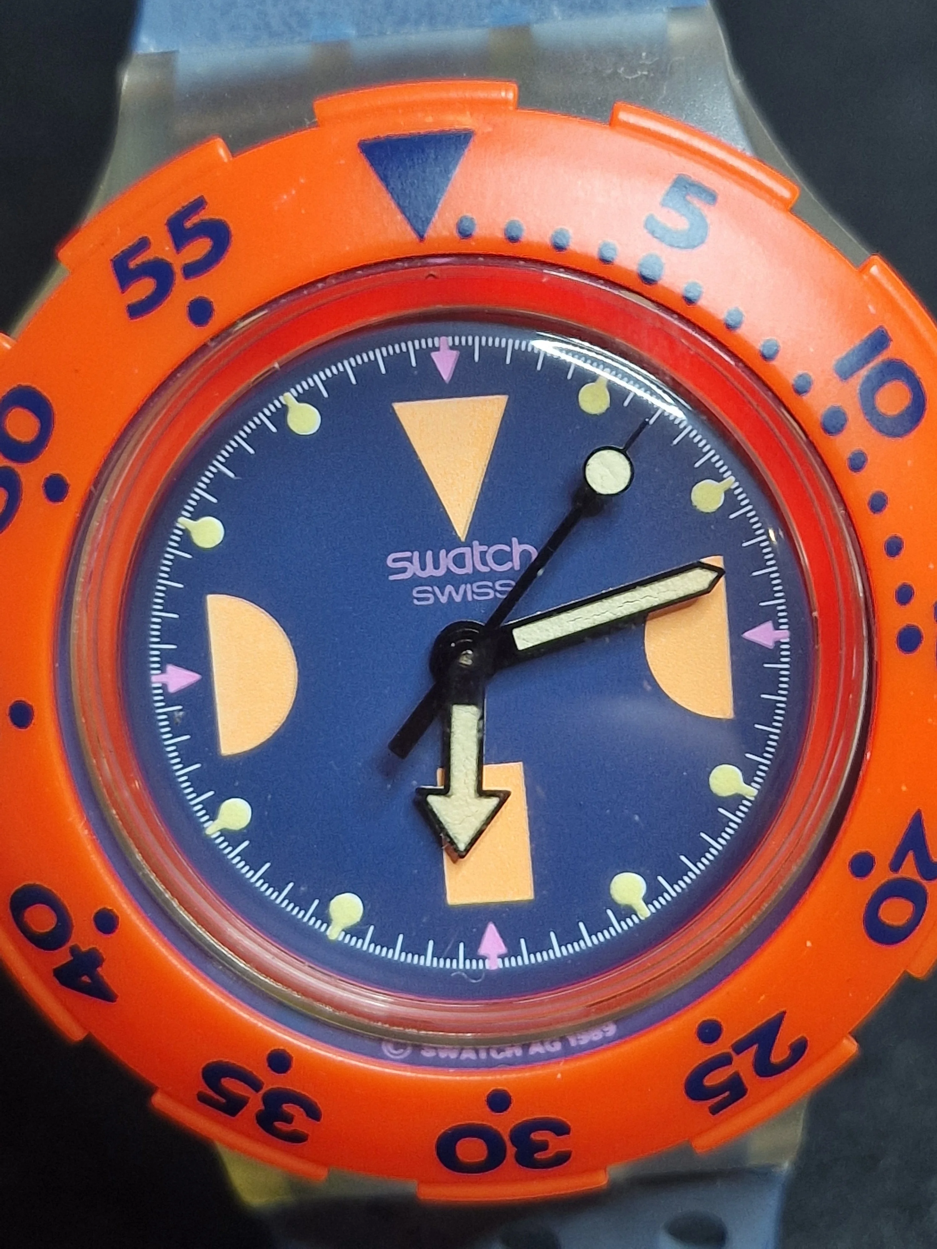 Swatch SDK100 "Deep Blue" – SCUBA 200 – 1994 – NOS + Full Set 7