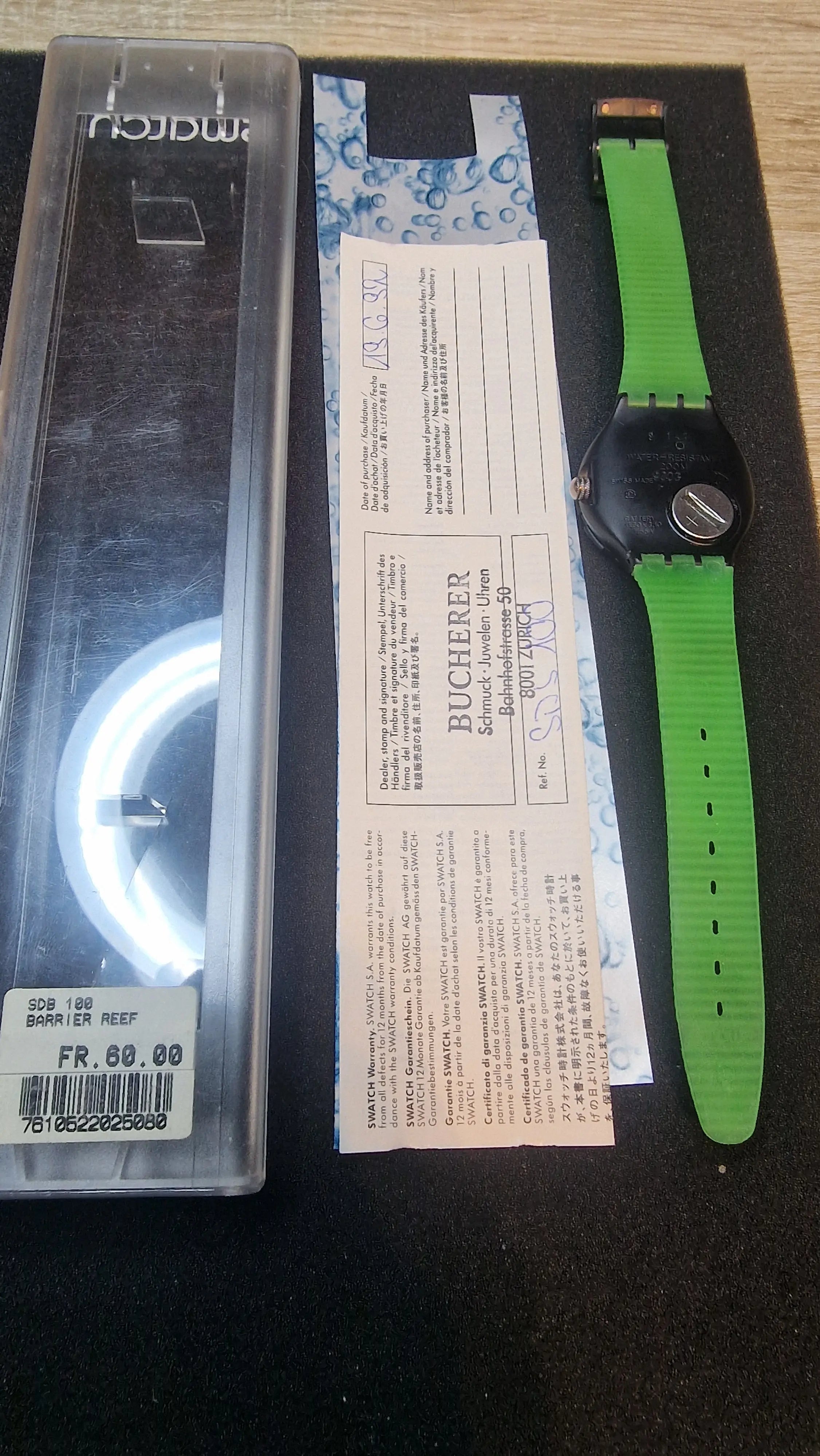 Swatch Scuba SDB100 “Barrier Reef” – 1990 Vintage Diver (200m WR) 2