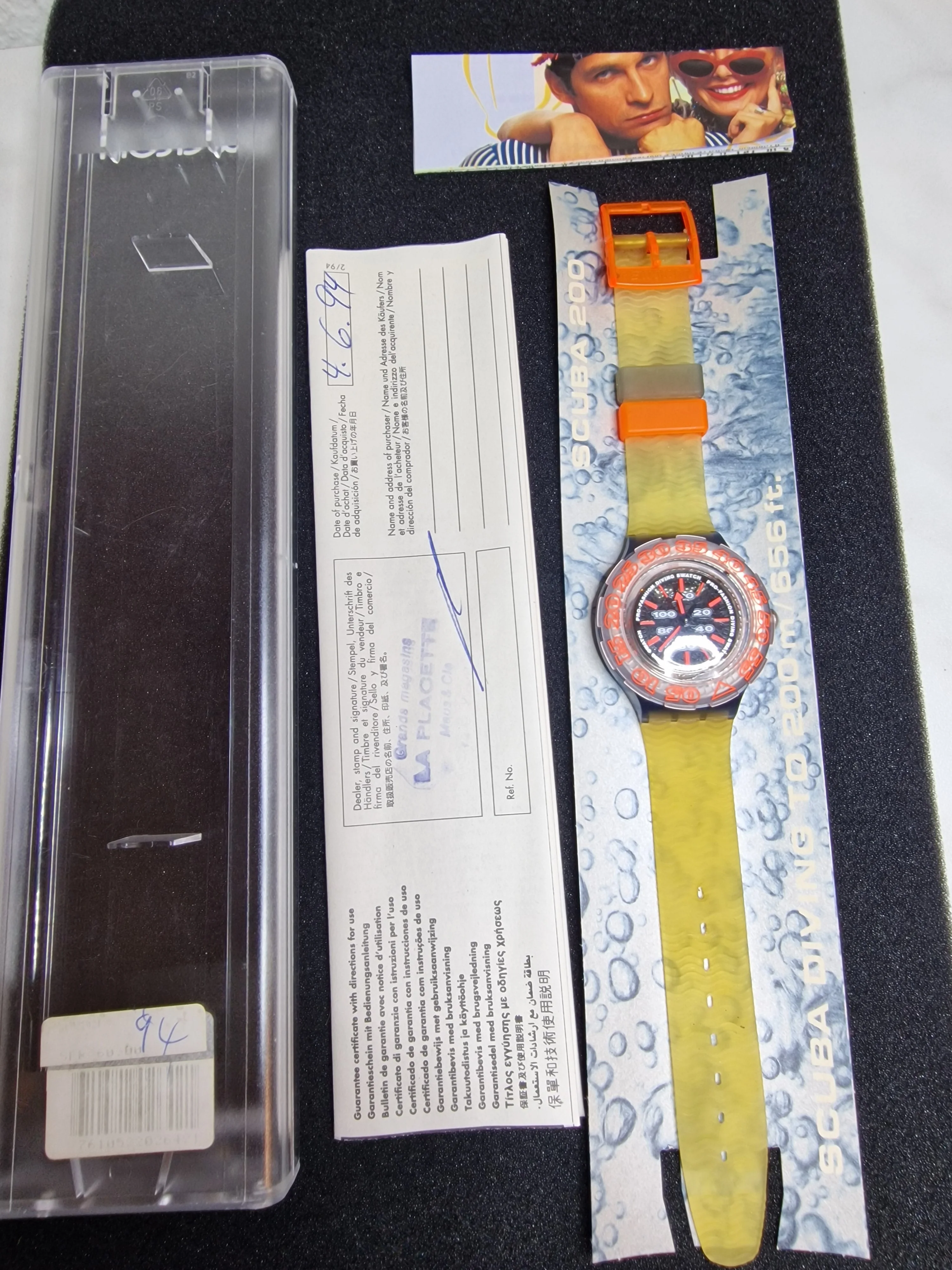 🧡 Swatch Scuba 200 "Morgan" SDN102 | 1994 | Full Set 🧡 3