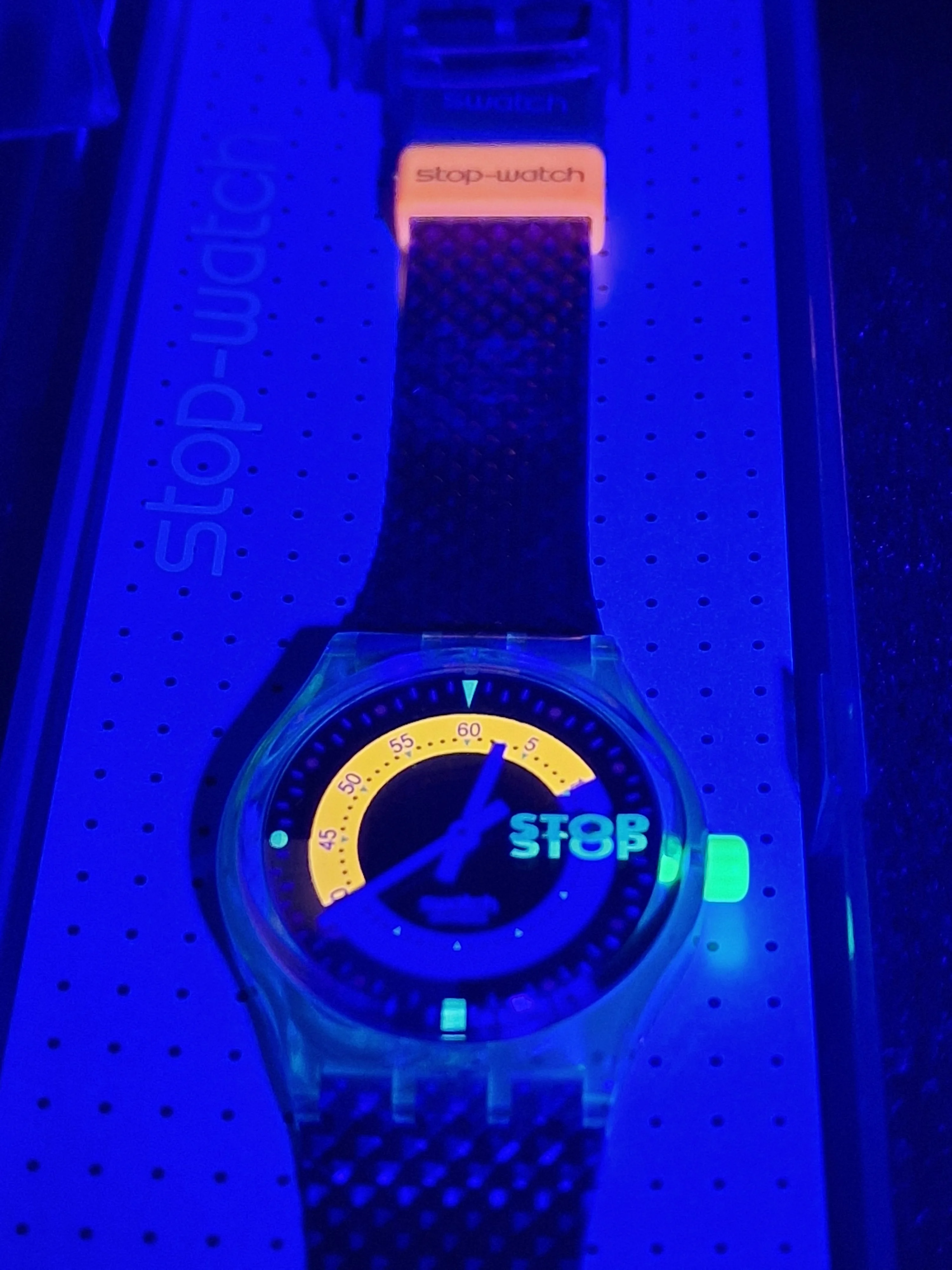 Stop Swatch "Coffee Break" SSK100 (1991) – Stop-Watch Series – Vintage Collectible 1