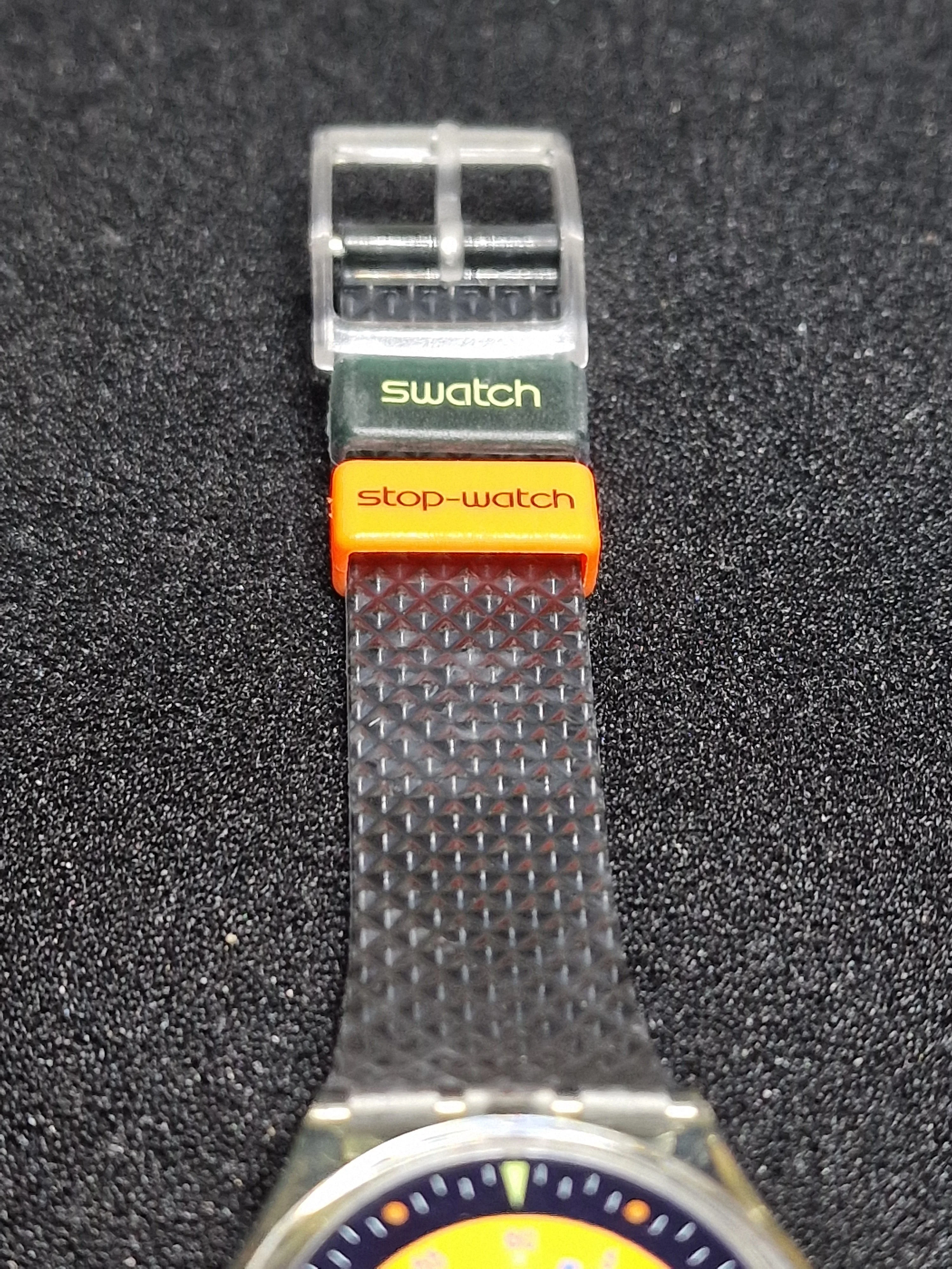 Stop Swatch "Coffee Break" SSK100 (1991) – Stop-Watch Series – Vintage Collectible 8