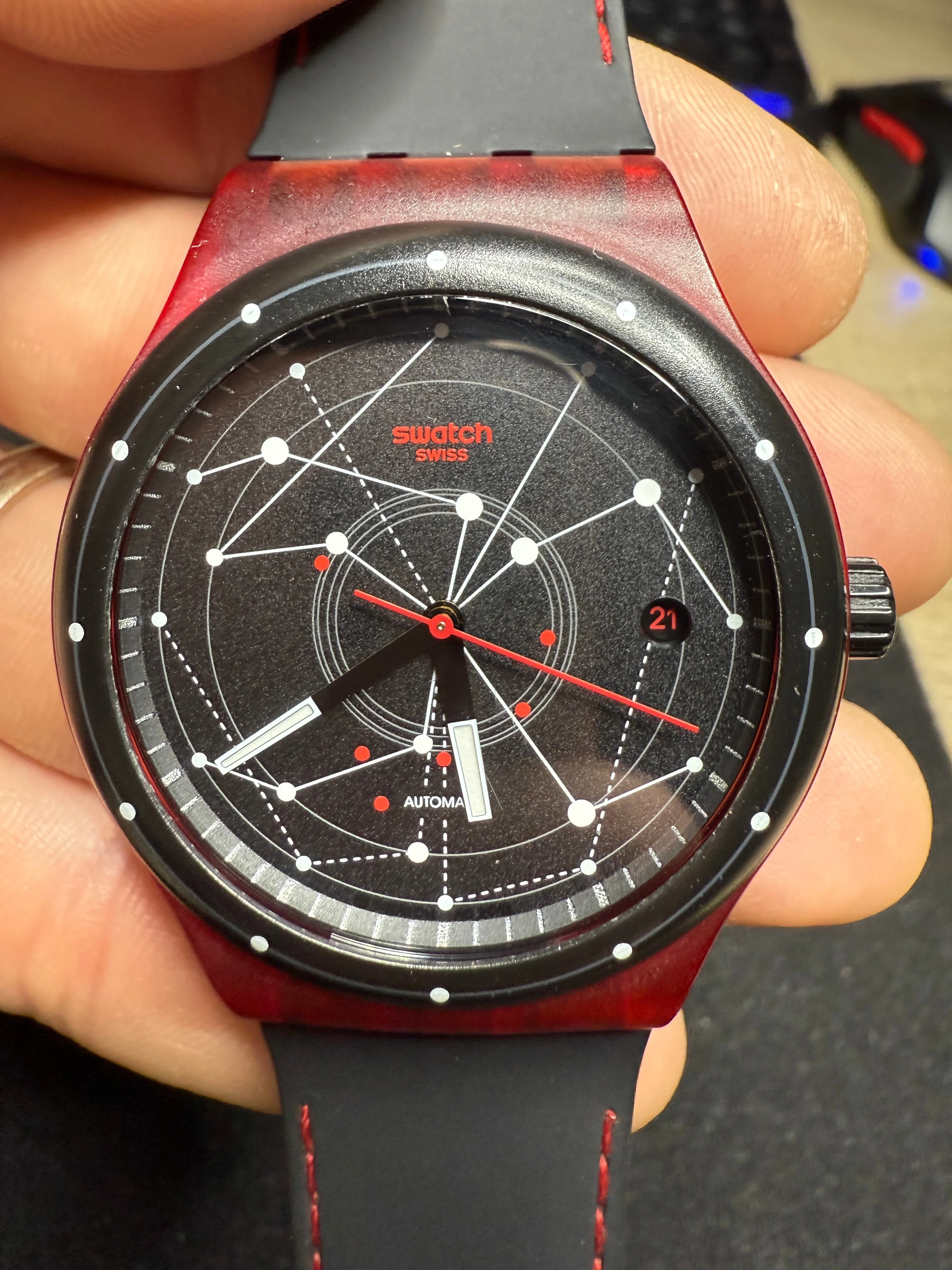 Swatch Sistem51 Automatic SUTR400 “Red” 42mm (Date) ⌚ - 6
