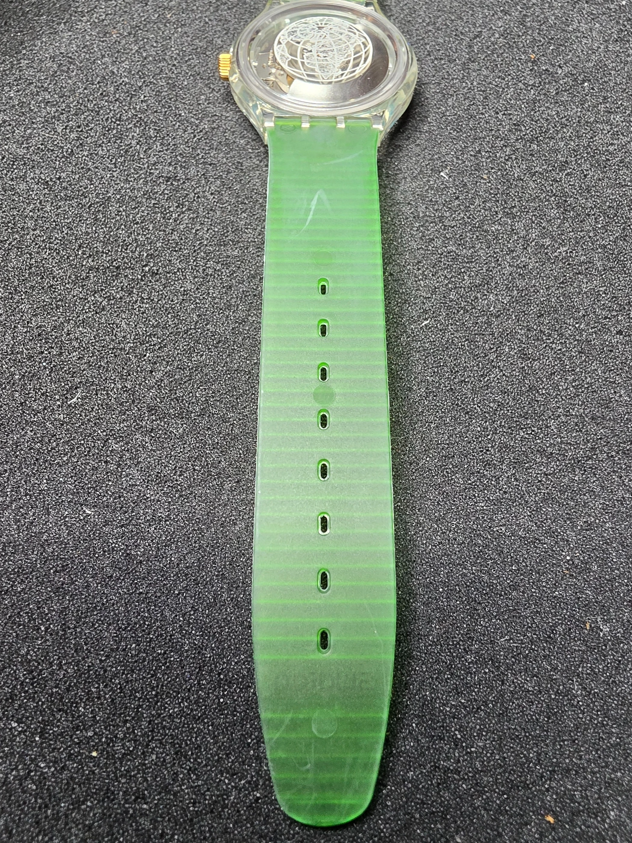 Swatch Time to Move SAK102 – 1992 – NOS – Green Strap – view 11