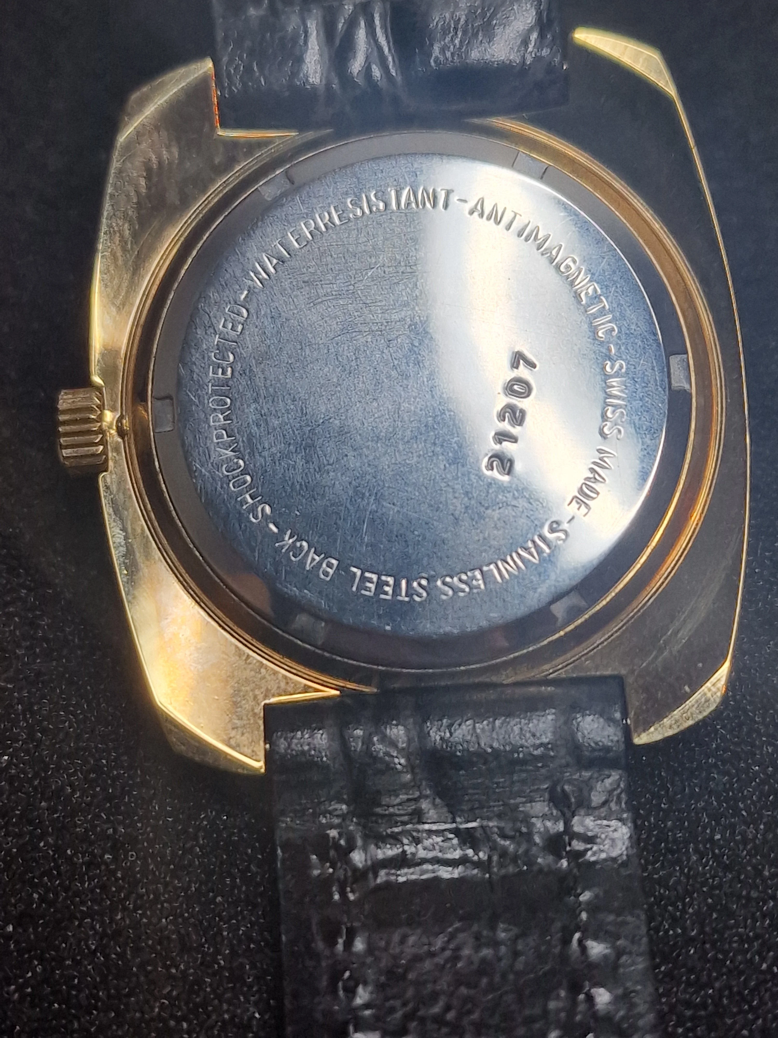 Unworn Vintage ADRIA Watch – Swiss Made – Hand-Wound – 1960s – Gold-Tone – NOS 6