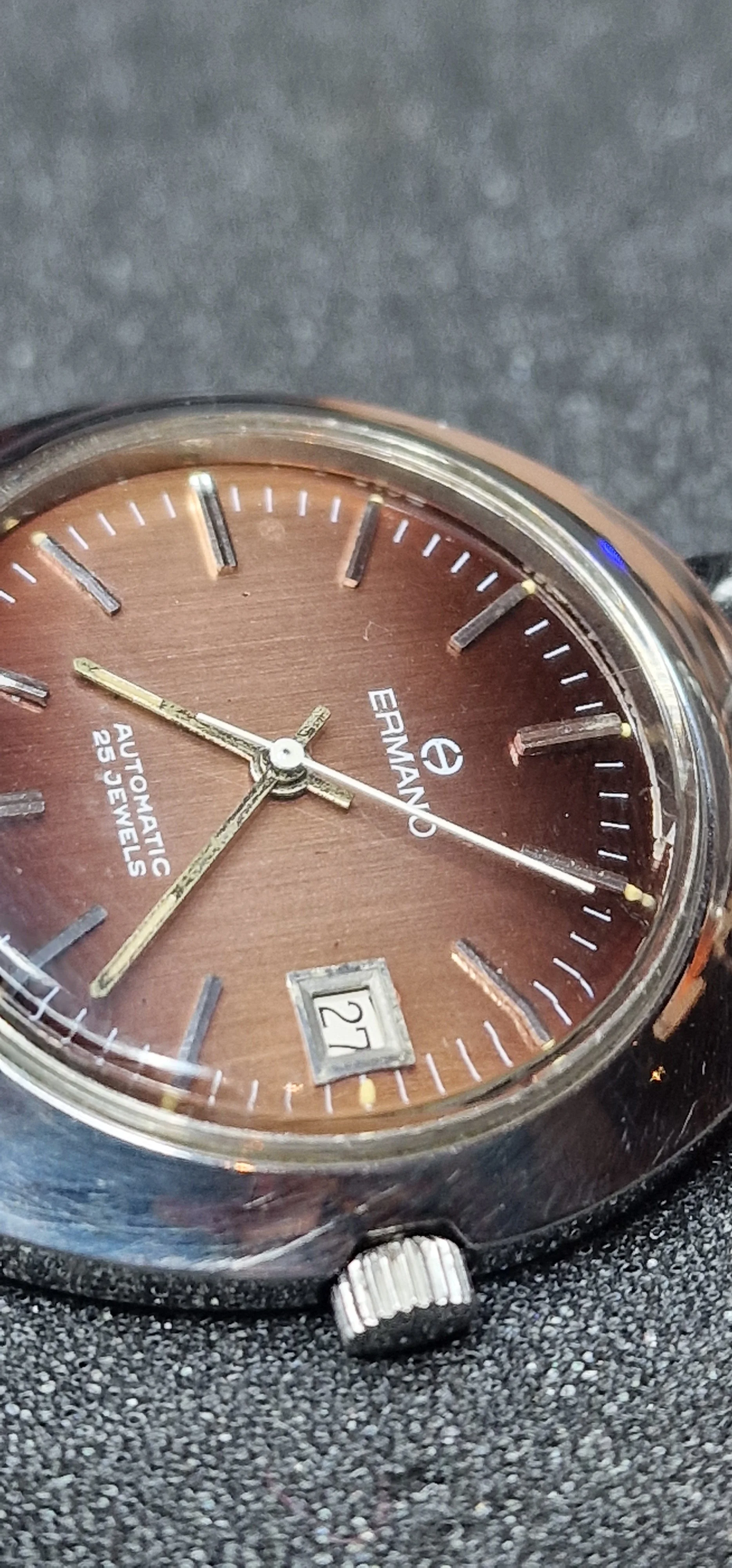 Unworn Vintage Automatic Watch "ERANO" – Swiss Made, 70s/80s, Old Stock, 41mm 5