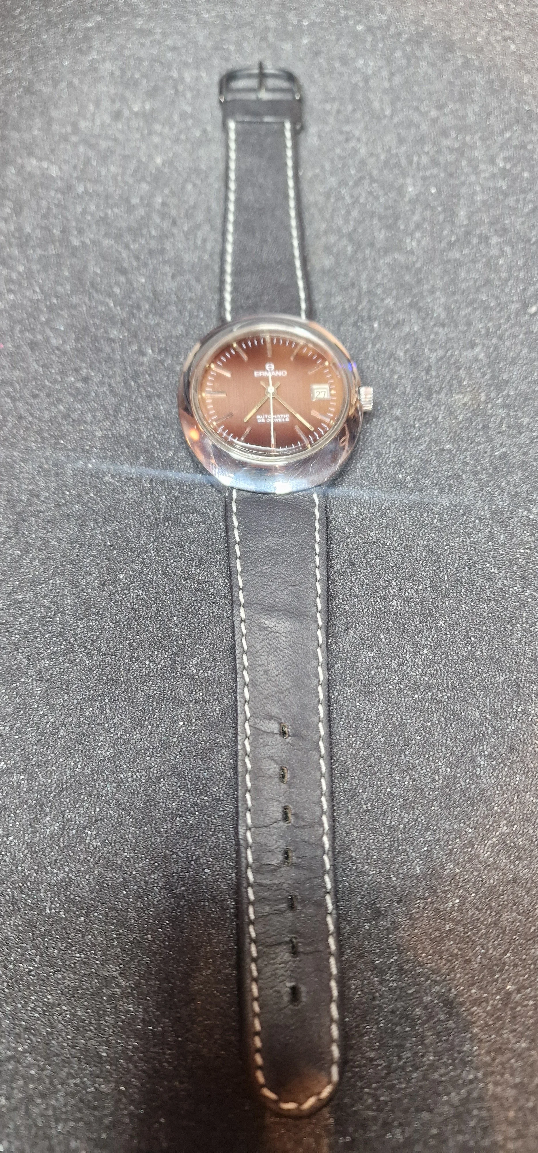 Unworn Vintage Automatic Watch "ERANO" – Swiss Made, 70s/80s, Old Stock, 41mm 7