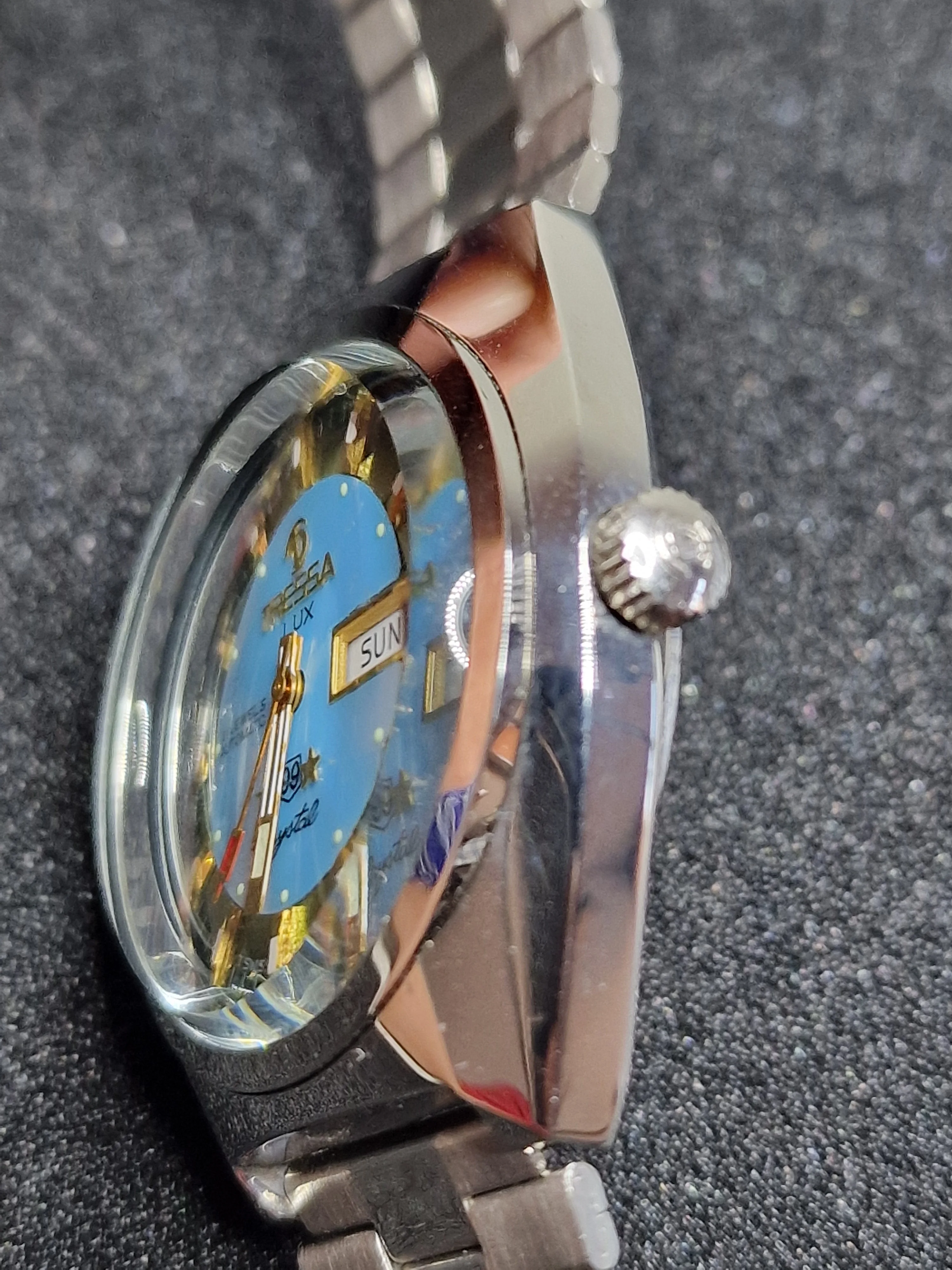 Unworn Vintage Automatic Watch "TRESSA LUX 99 Crystal" – 21 Jewels, Day-Date, Swiss Made (1968/69) 4