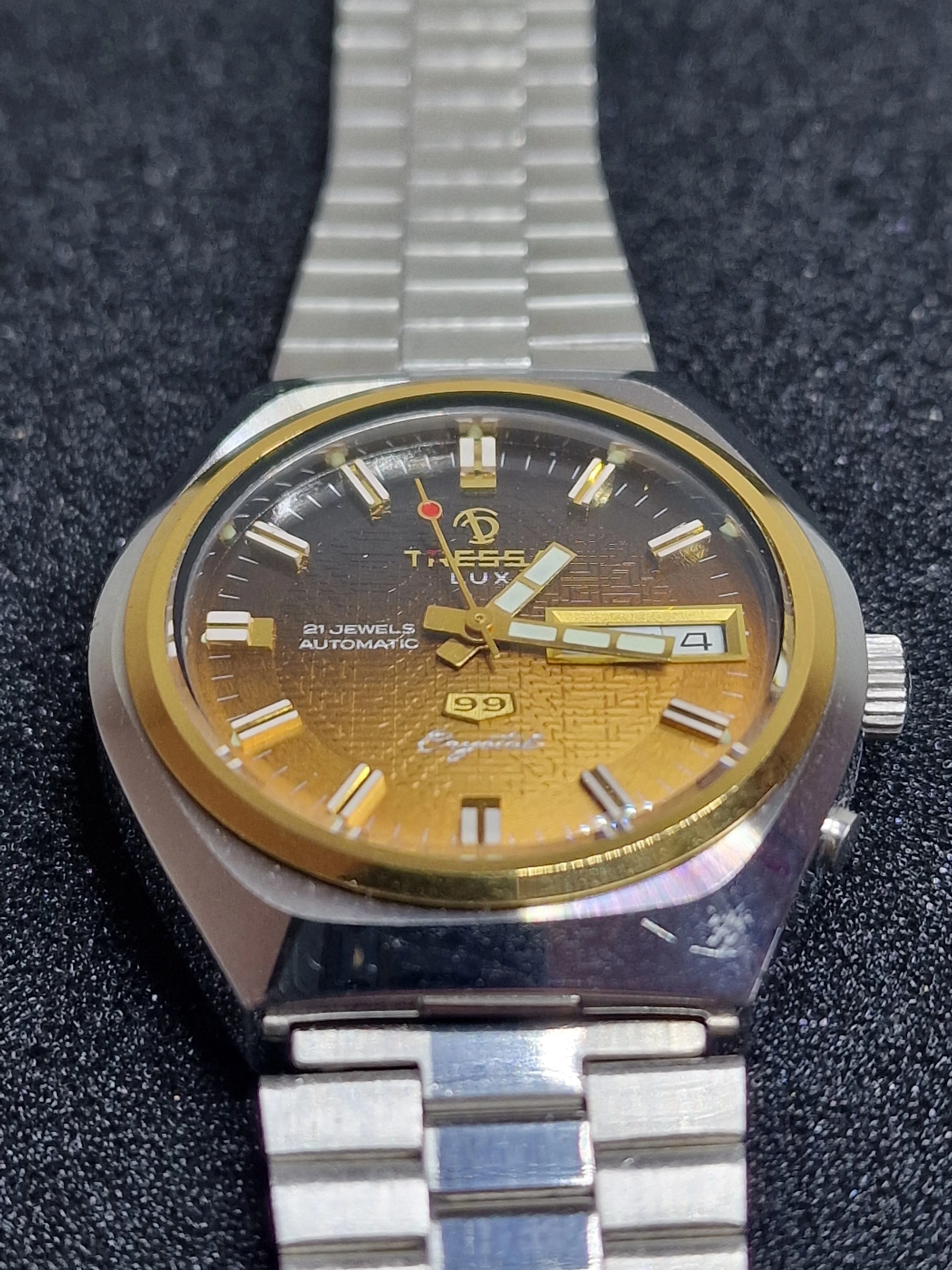 Unworn Vintage Automatic Watch "TRESSA LUX 99 Crystal" – 21 Jewels, Swiss Made, 1968/69 2