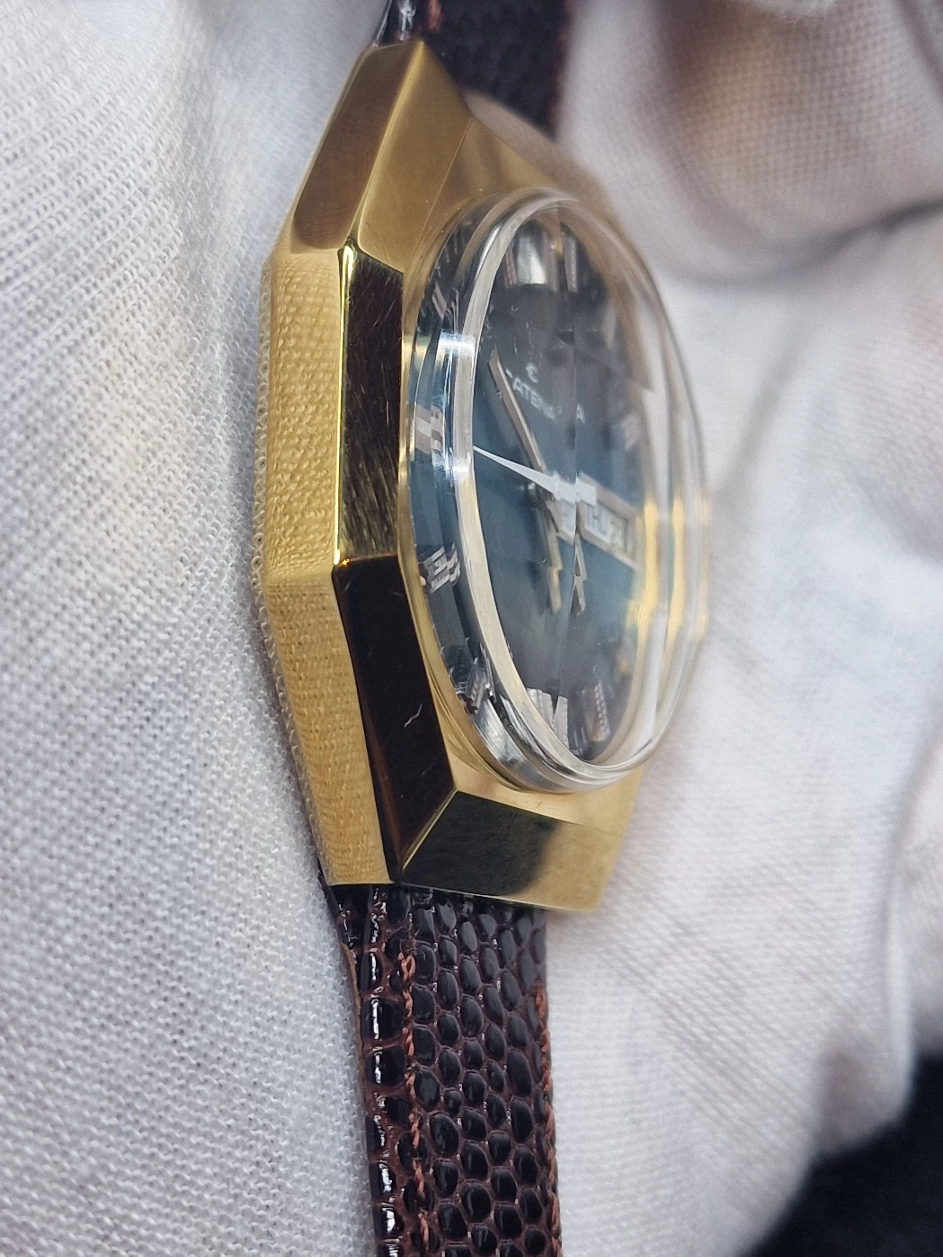 Unworn Vintage CATENA Watch – Swiss Made – Hand-Wound – Faceted Crystal – 70s/80s – NOS 2
