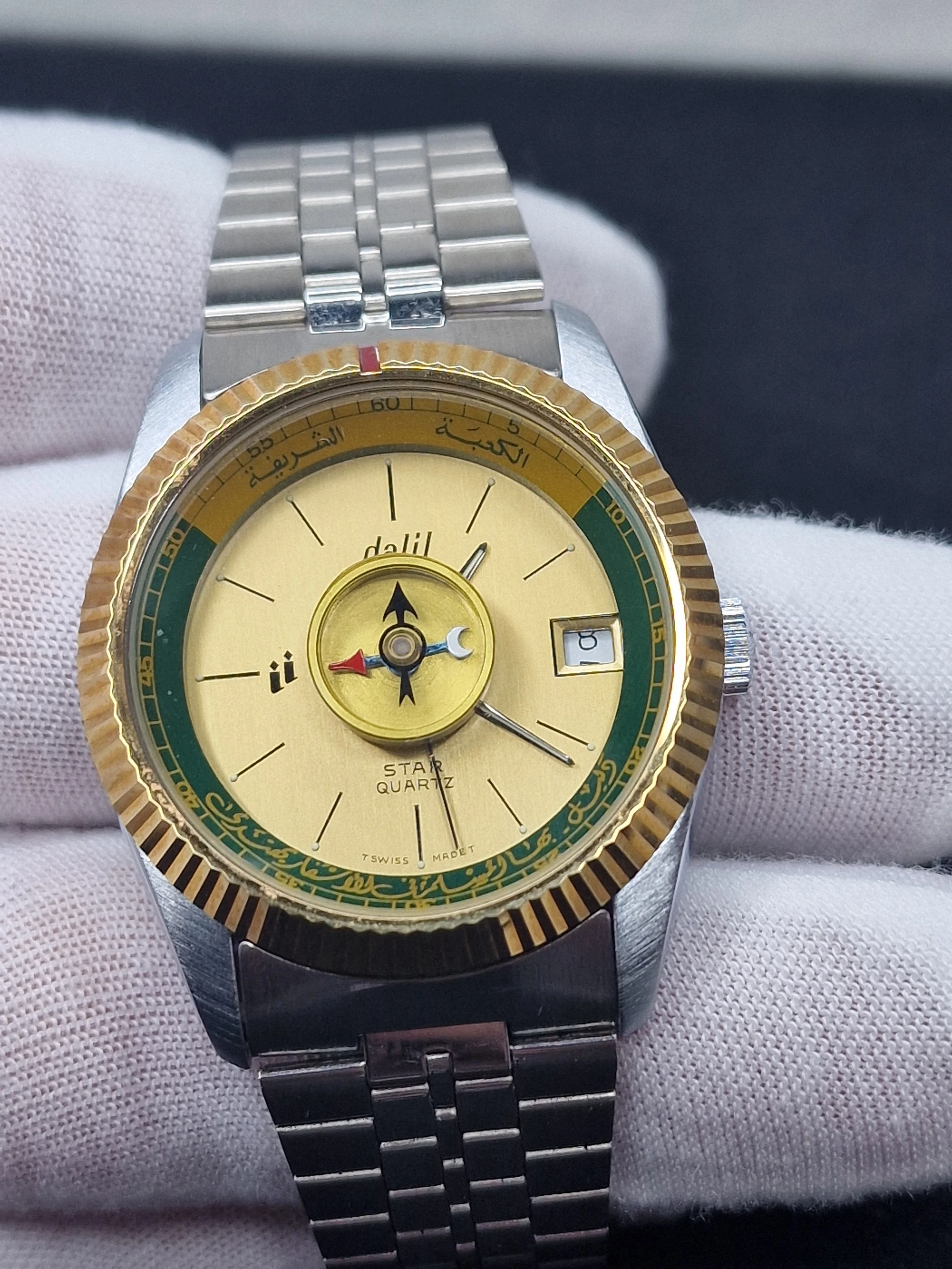 Unworn Vintage Compass Watch – DALIL STAR Quartz "Monte Carlo" – Zeno-Basel – 1970s – Swiss Made