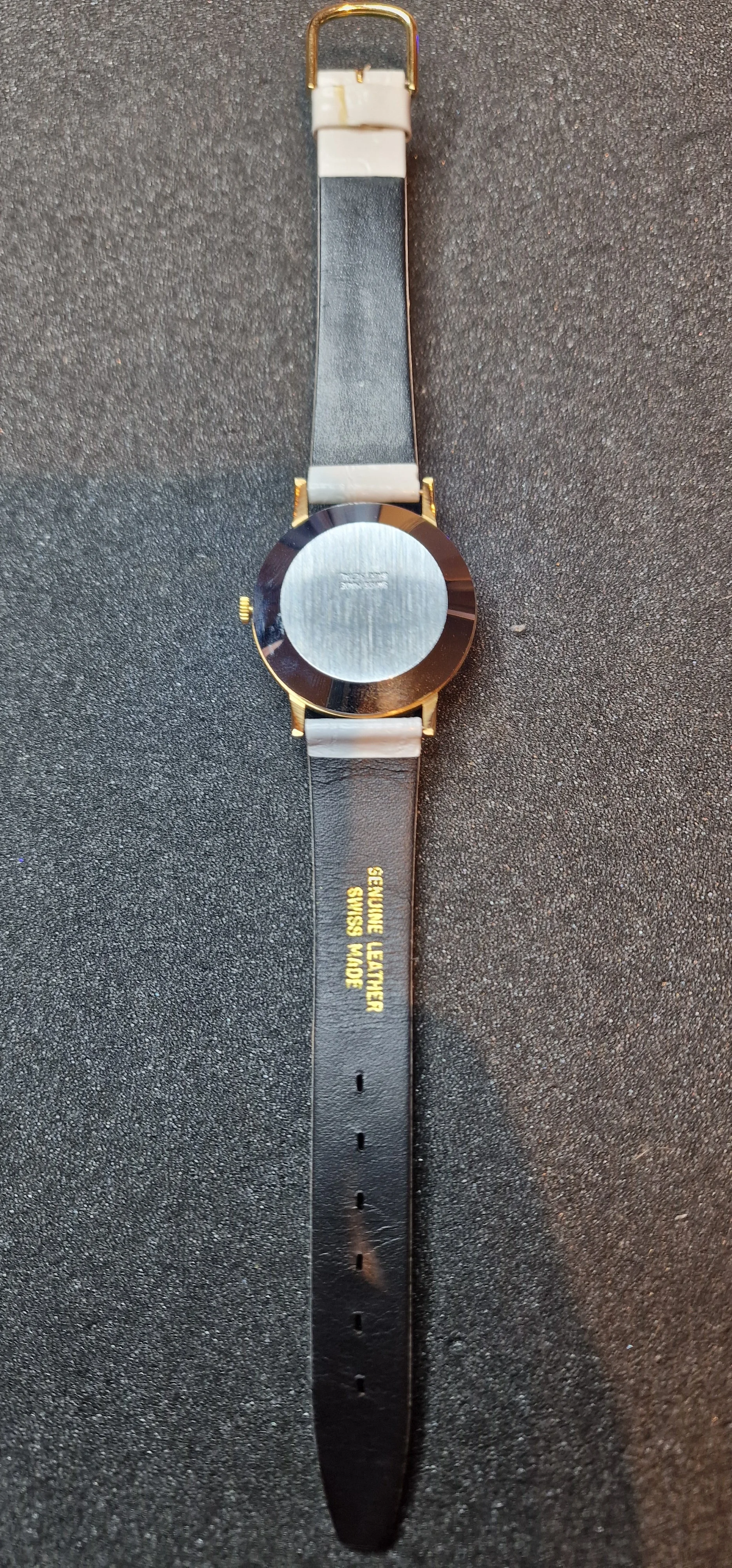 Unworn Vintage Josmar Hand-Wound Watch – Swiss Made, 1960s, 34mm, Gold-Tone 10