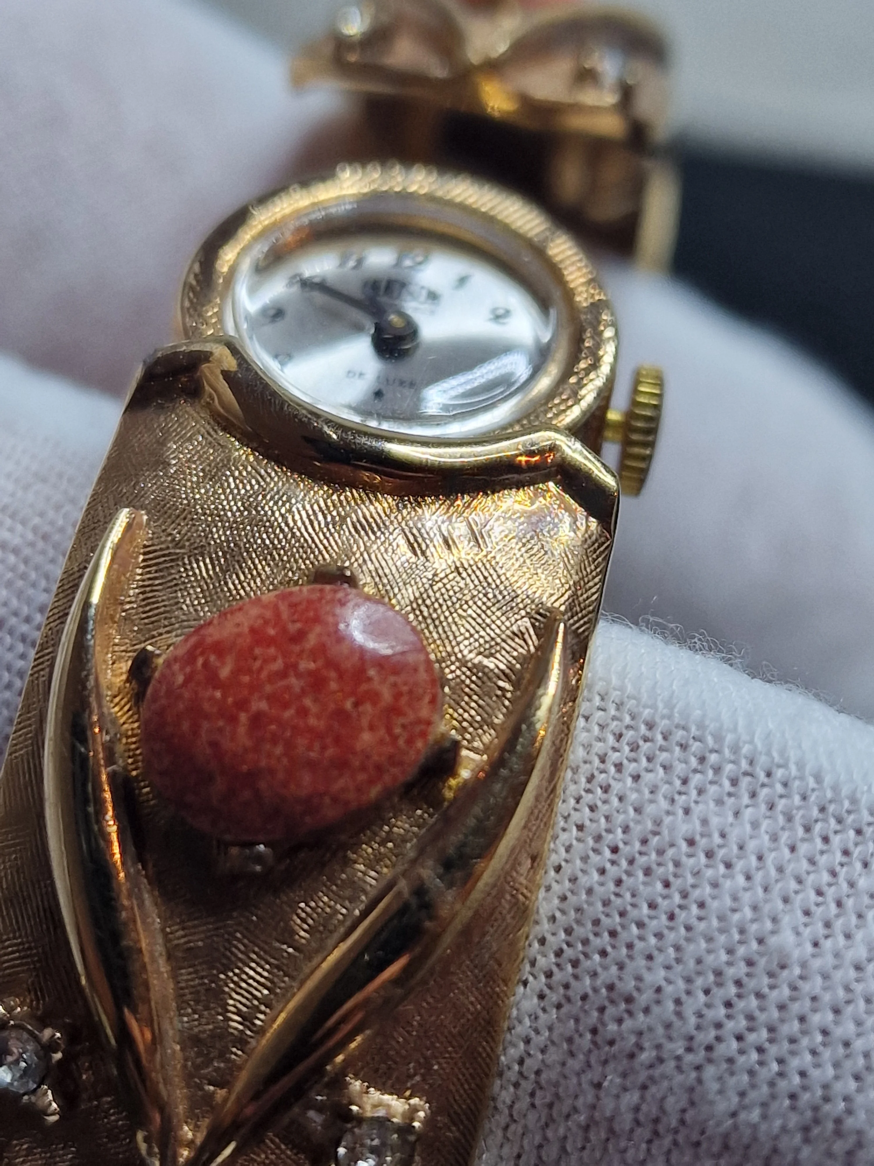 💎 Unworn Vintage Ladies' Clasp Watch "HUDSON de Luxe" – Swiss Made, Hand-Wound, 1960s 3
