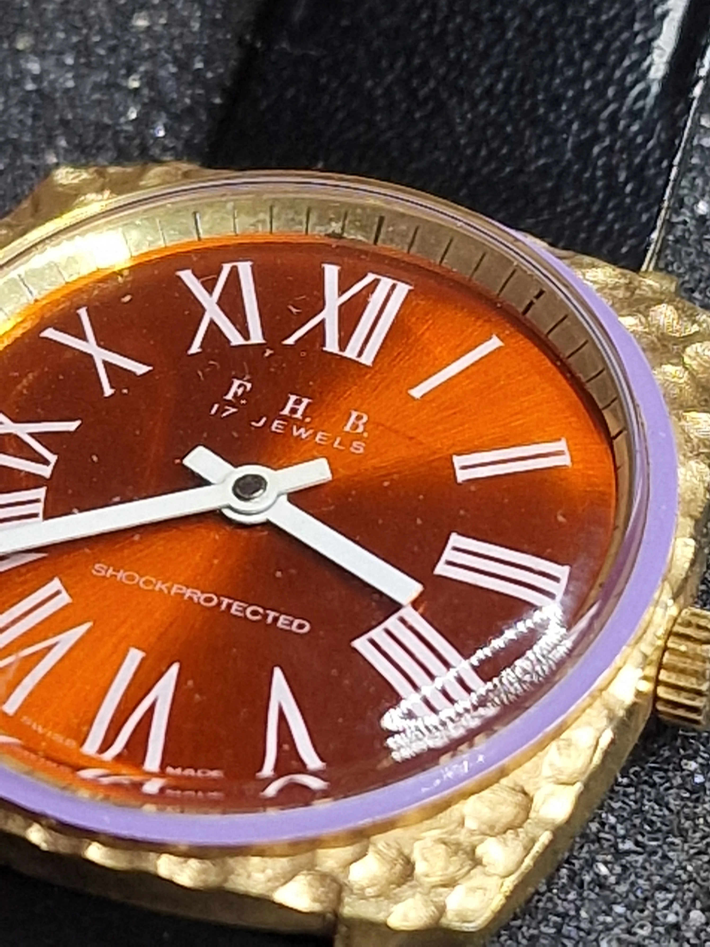 Unworn Vintage Ladies' Watch "F.H.B." – Swiss Made, Hand-Wound, 1970s, Rare Piece 4