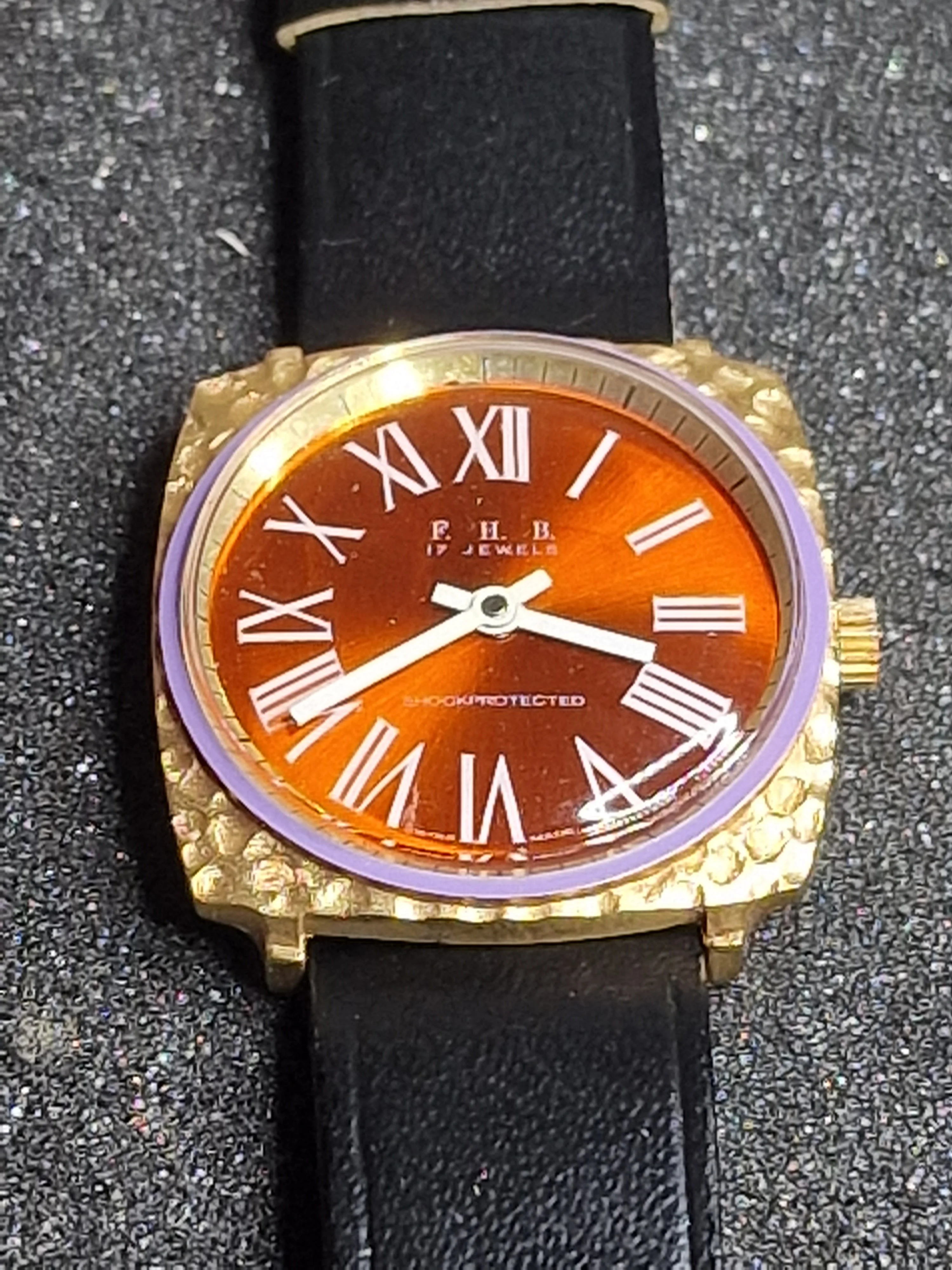 Unworn Vintage Ladies' Watch "F.H.B." – Swiss Made, Hand-Wound, 1970s, Rare Piece 9