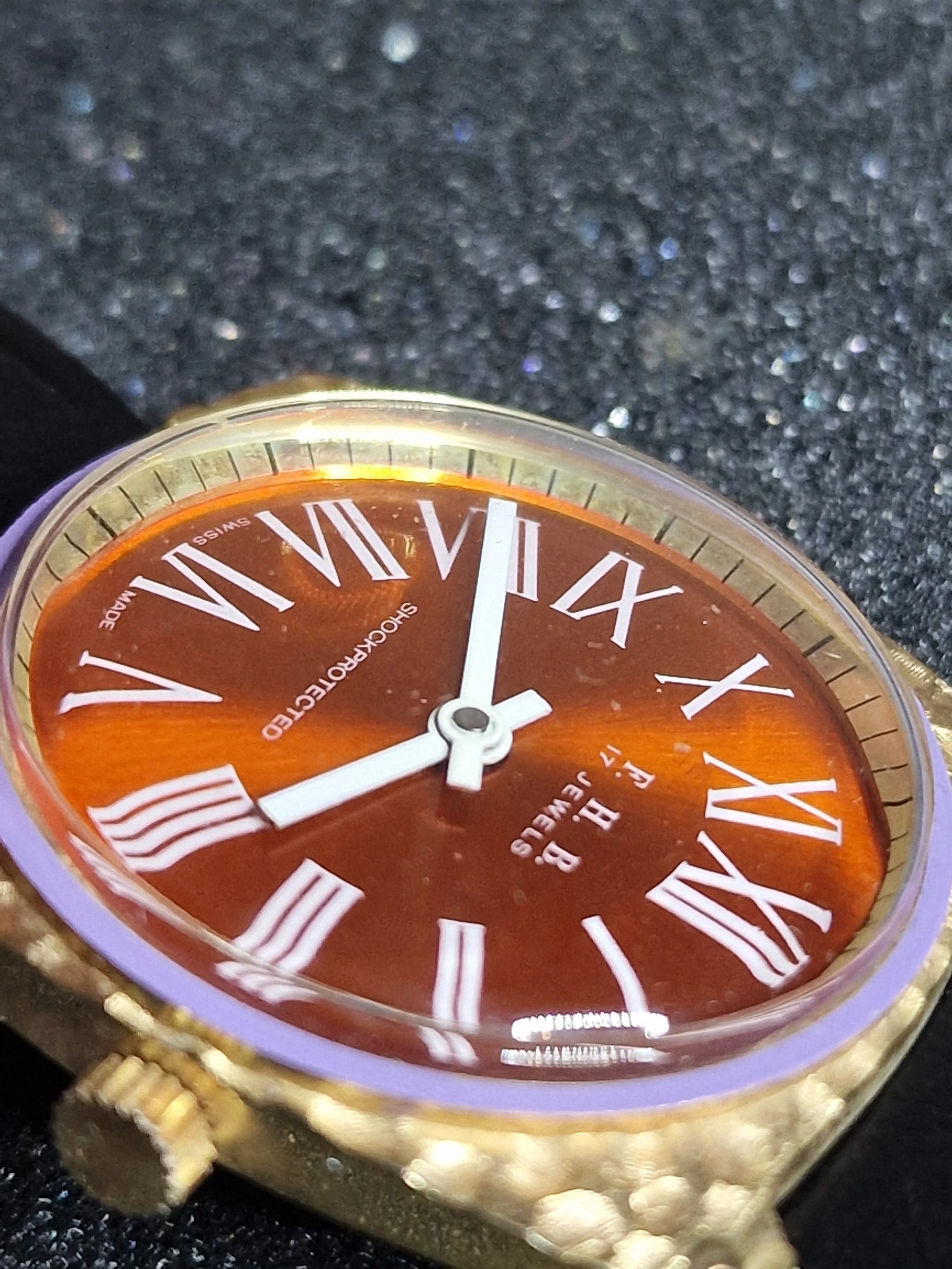 Unworn Vintage Ladies' Watch "F.H.B." – Swiss Made, Hand-Wound, 1970s, Rare Piece 12