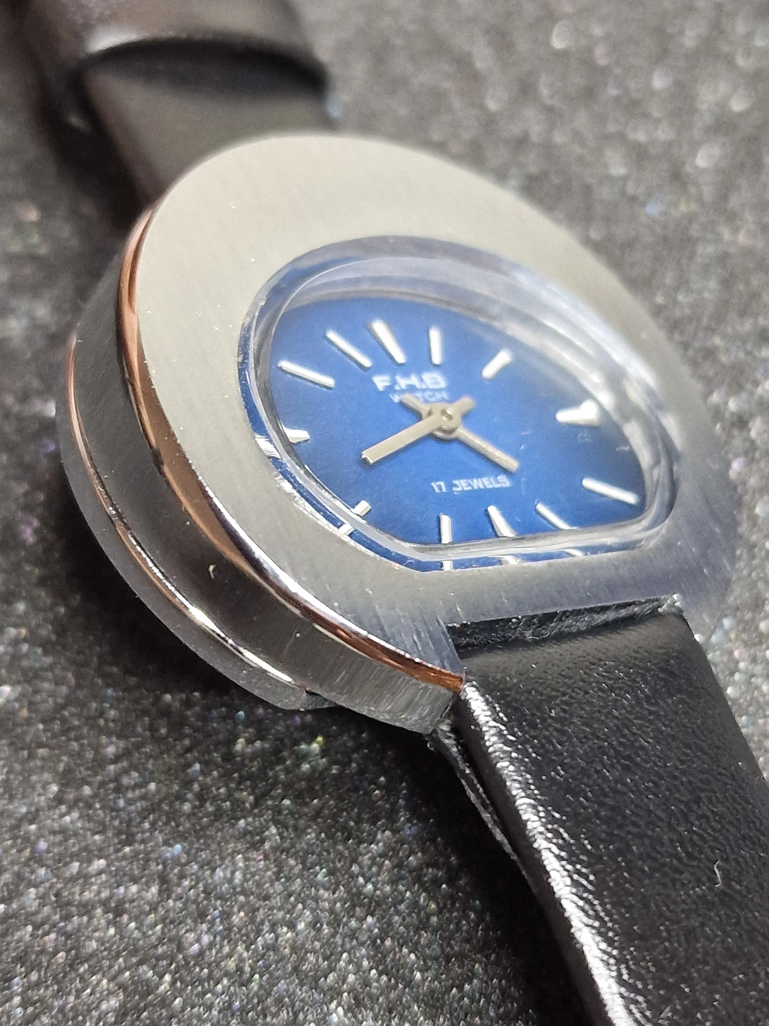 Unworn Vintage Ladies' Watch "F.H.B." – Swiss Made, Hand-Wound, 70s/80s, Steel Case 4
