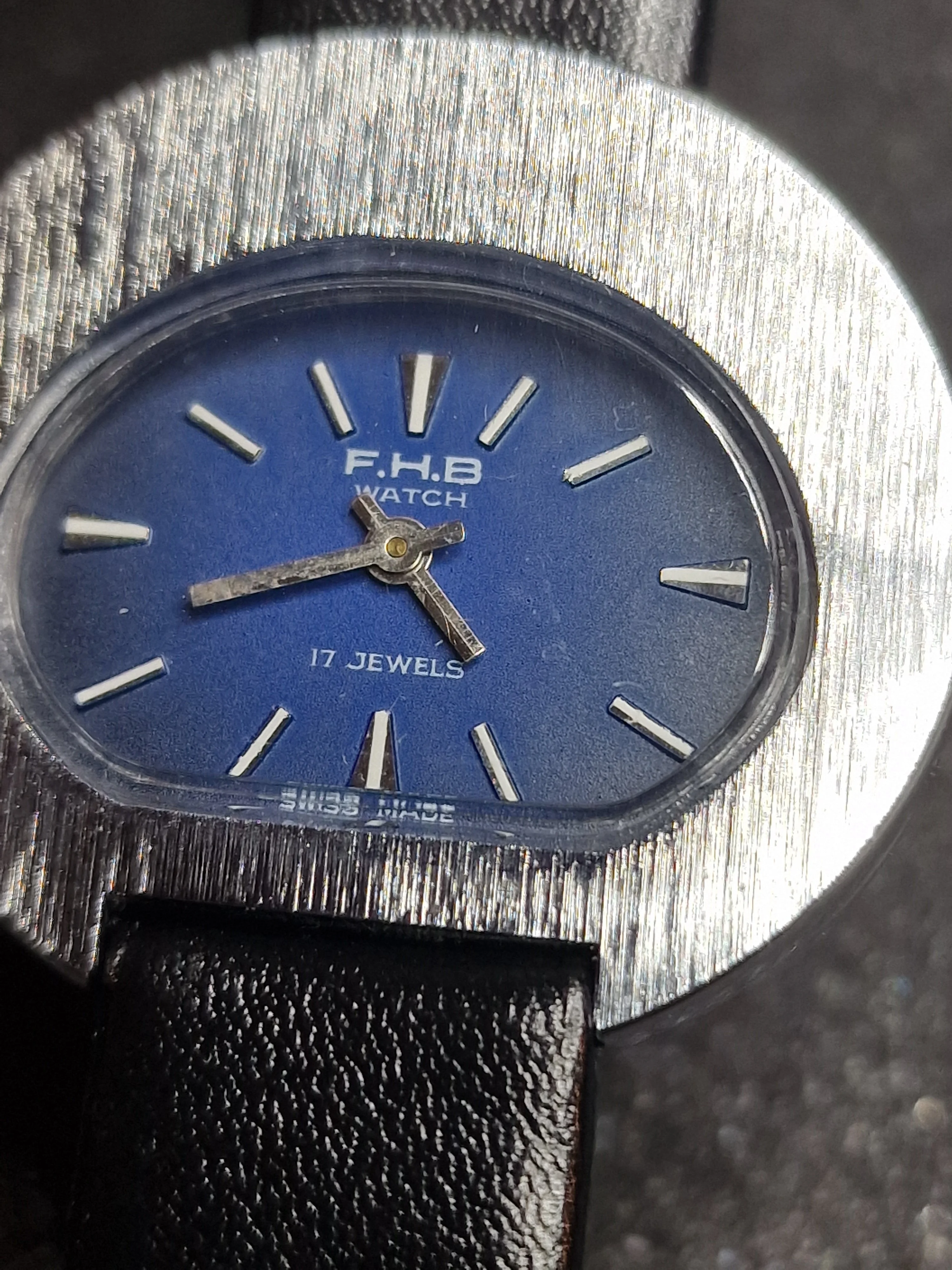 Unworn Vintage Ladies' Watch "F.H.B." – Swiss Made, Hand-Wound, 70s/80s, Steel Case 6