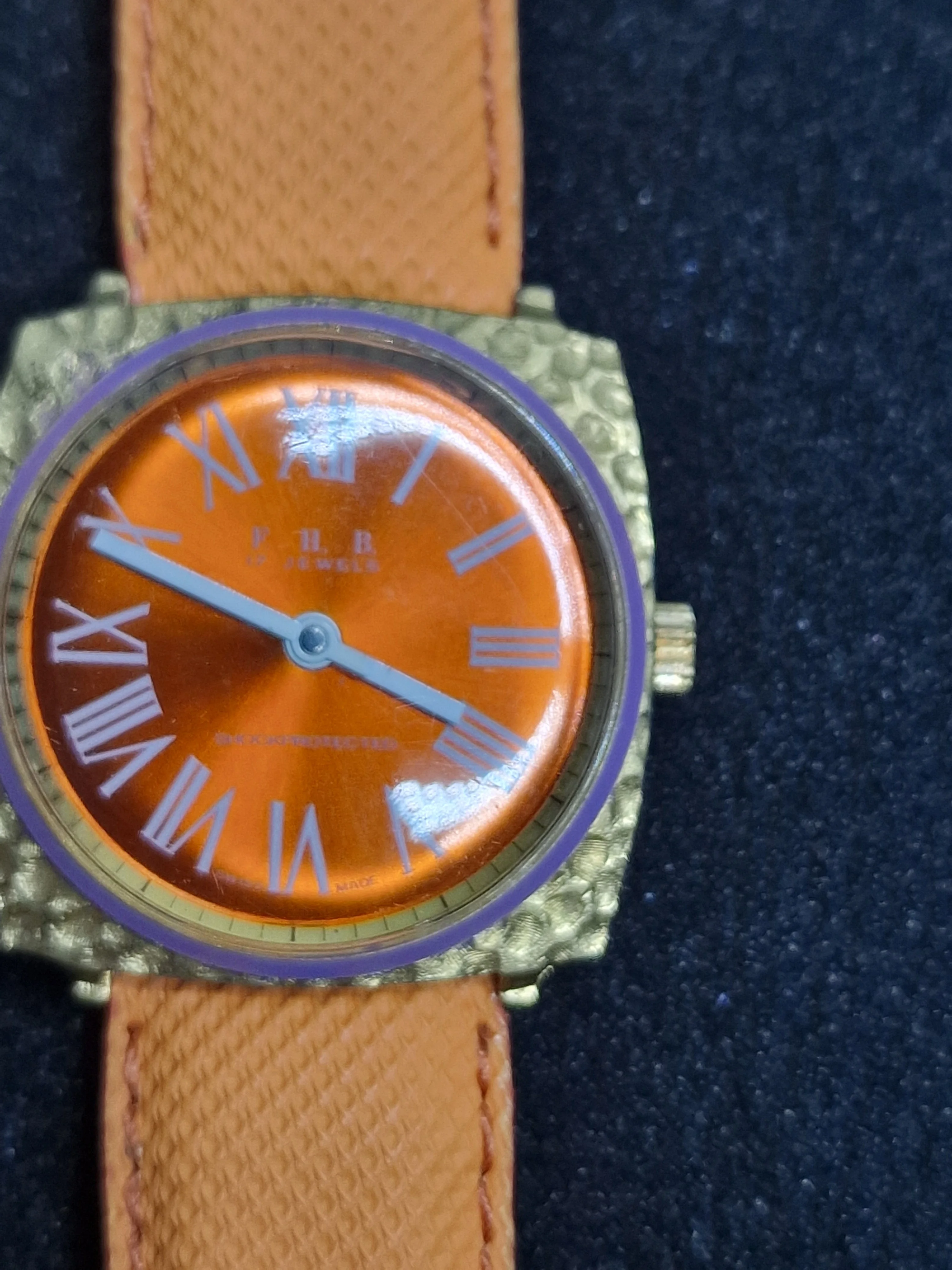 Unworn Vintage Ladies' Watch "F.H.B." – Swiss Made, Hand-Wound, 70s/80s, Ultra Slim