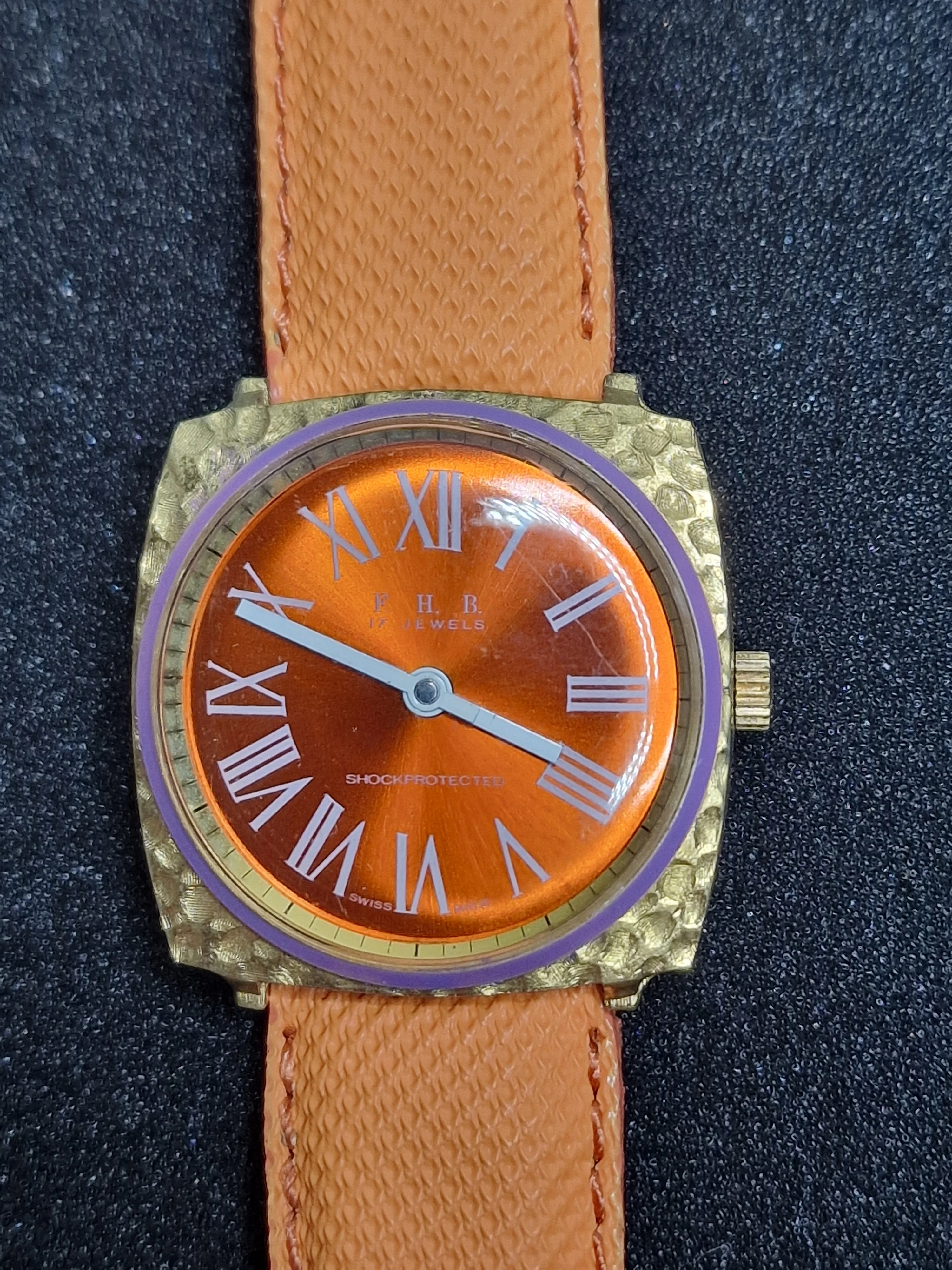 Unworn Vintage Ladies' Watch "F.H.B." – Swiss Made, Hand-Wound, 70s/80s, Ultra Slim 2