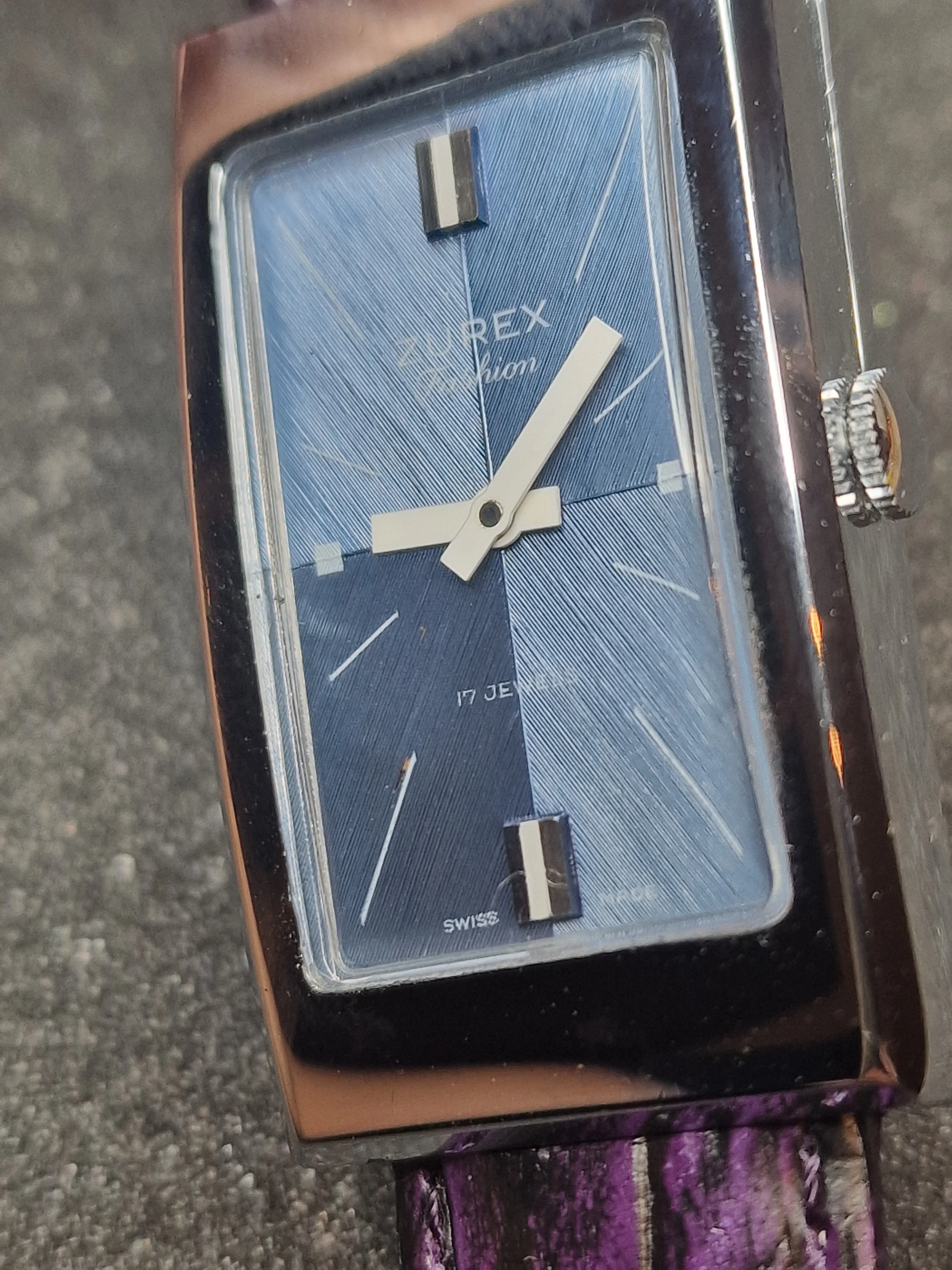Unworn Vintage Ladies' Watch "ZUREX" – 70s/80s, Swiss Made, Very Flat Design 6