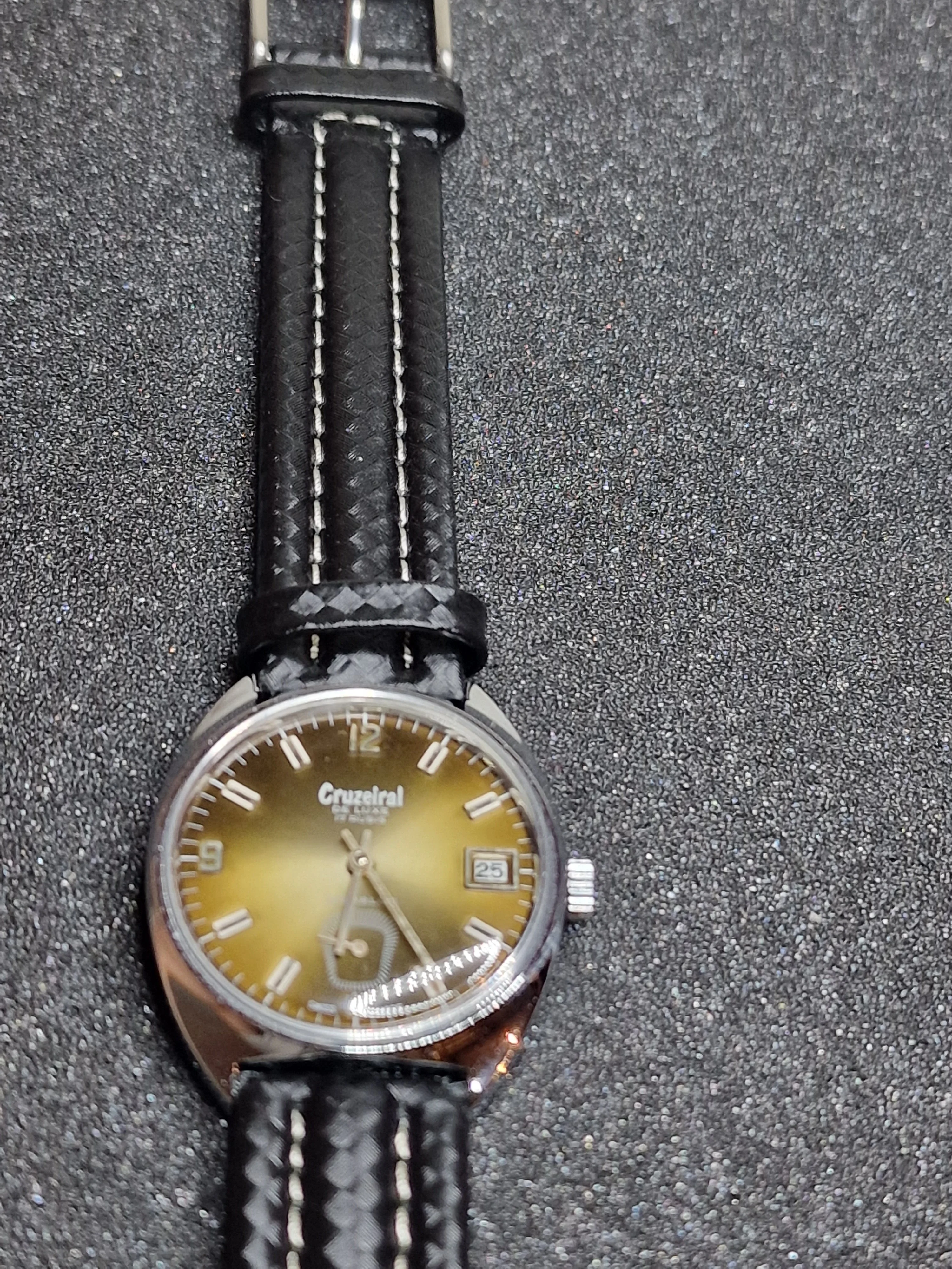 Unworn Vintage Men’s Watch "Cruzeiral De Luxe" – Swiss Made, Hand-Wound, 70s/80s, Faceted Crystal 6