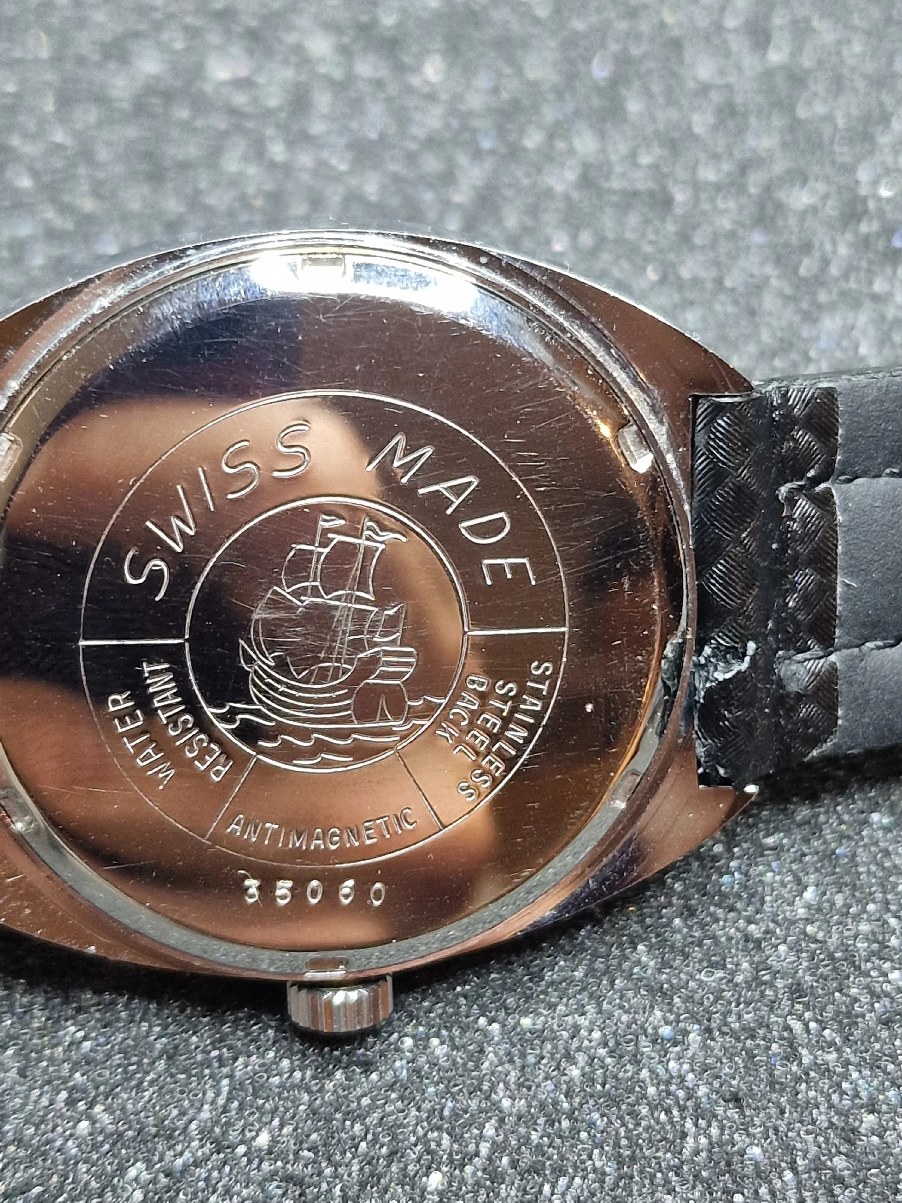 Unworn Vintage Men’s Watch "Cruzeiral De Luxe" – Swiss Made, Hand-Wound, 70s/80s, Faceted Crystal 11