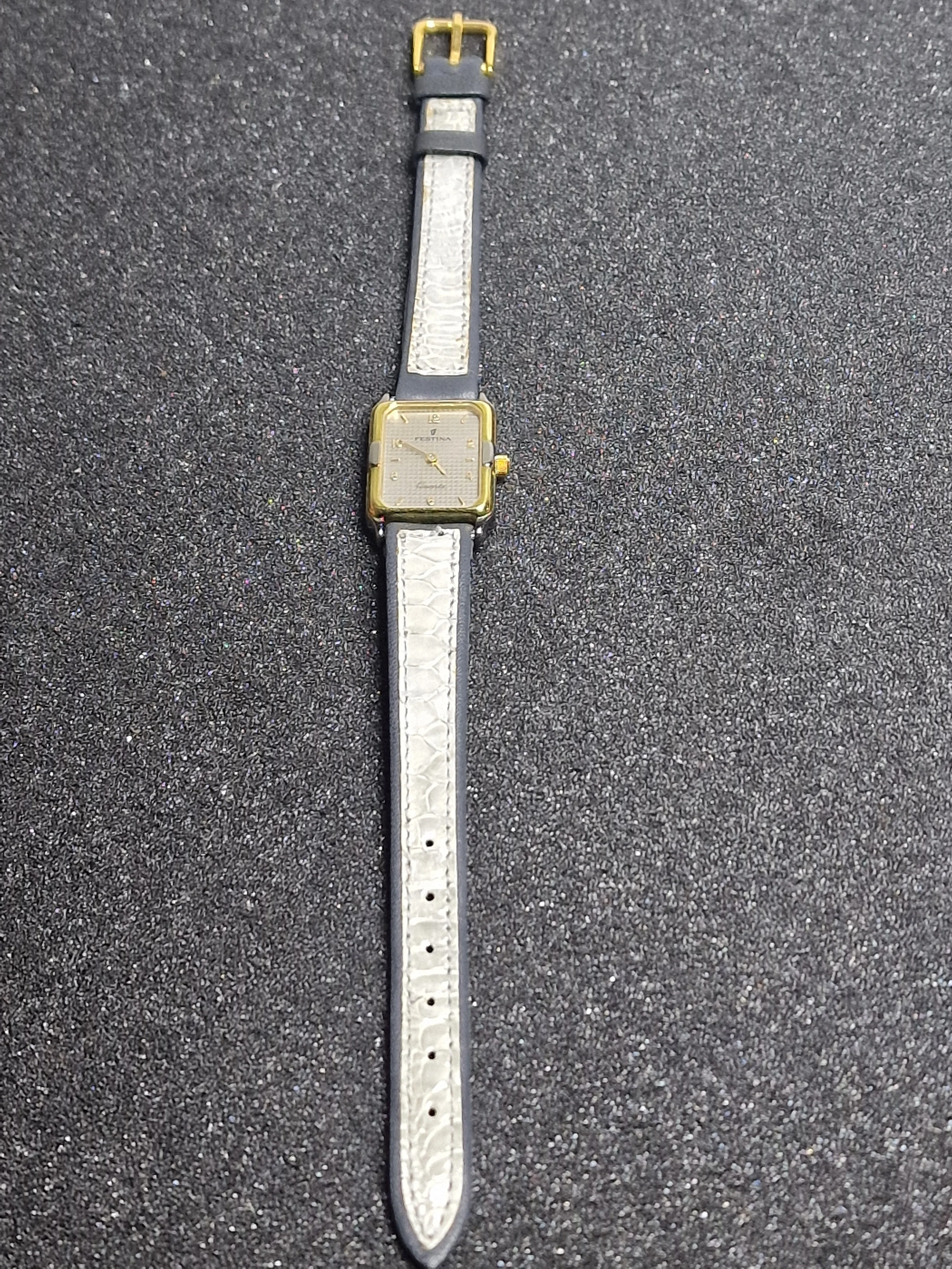 Unworn Vintage Quartz Watch "FESTINA" – Swiss Made, 70s/80s, Gold-Tone, Old Stock 3