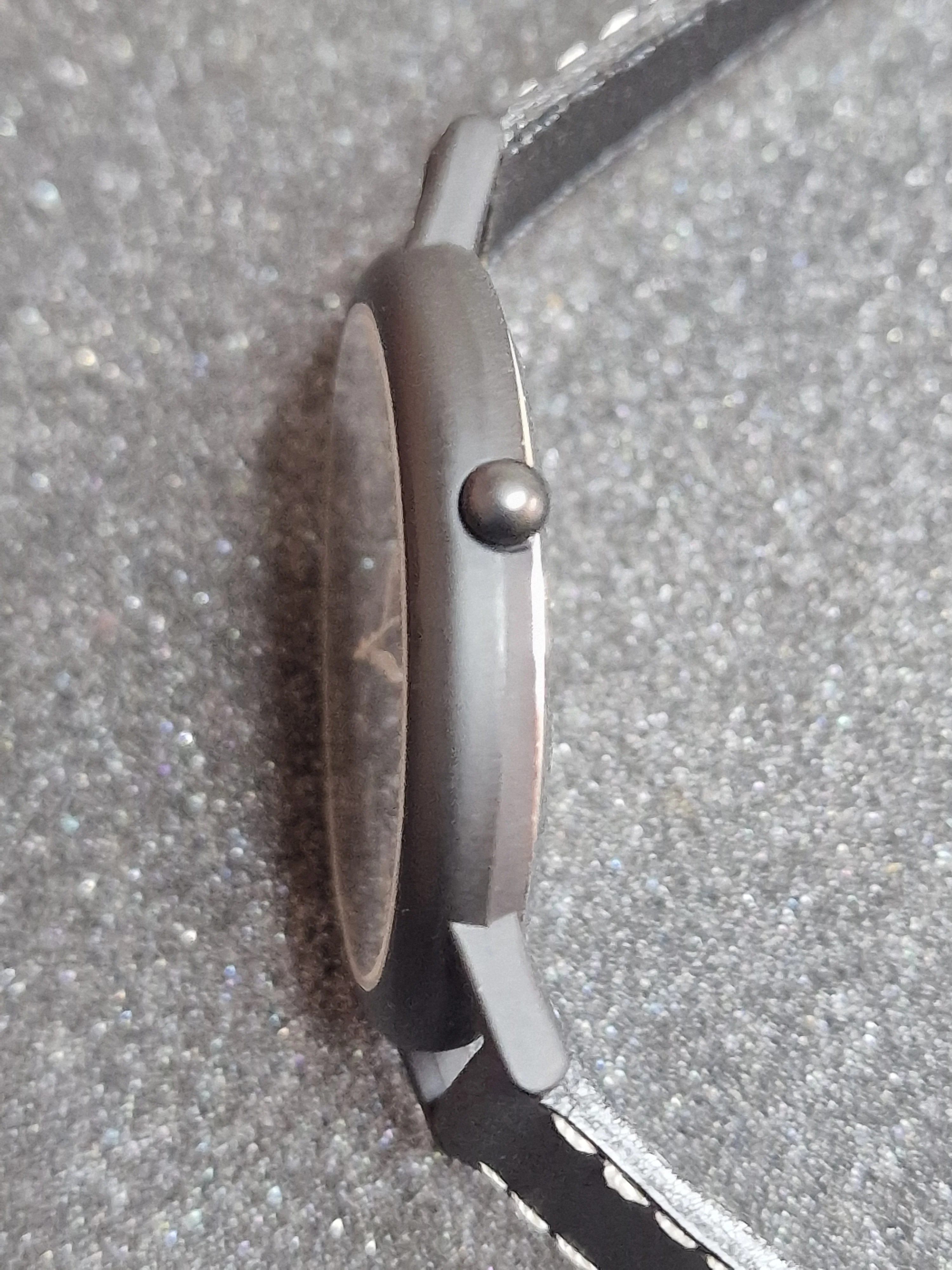 Unworn Vintage Quartz Watch Swiss Made, Cattin Movement, 42mm, Silver, 80s/90s, Old Basel Stock 4
